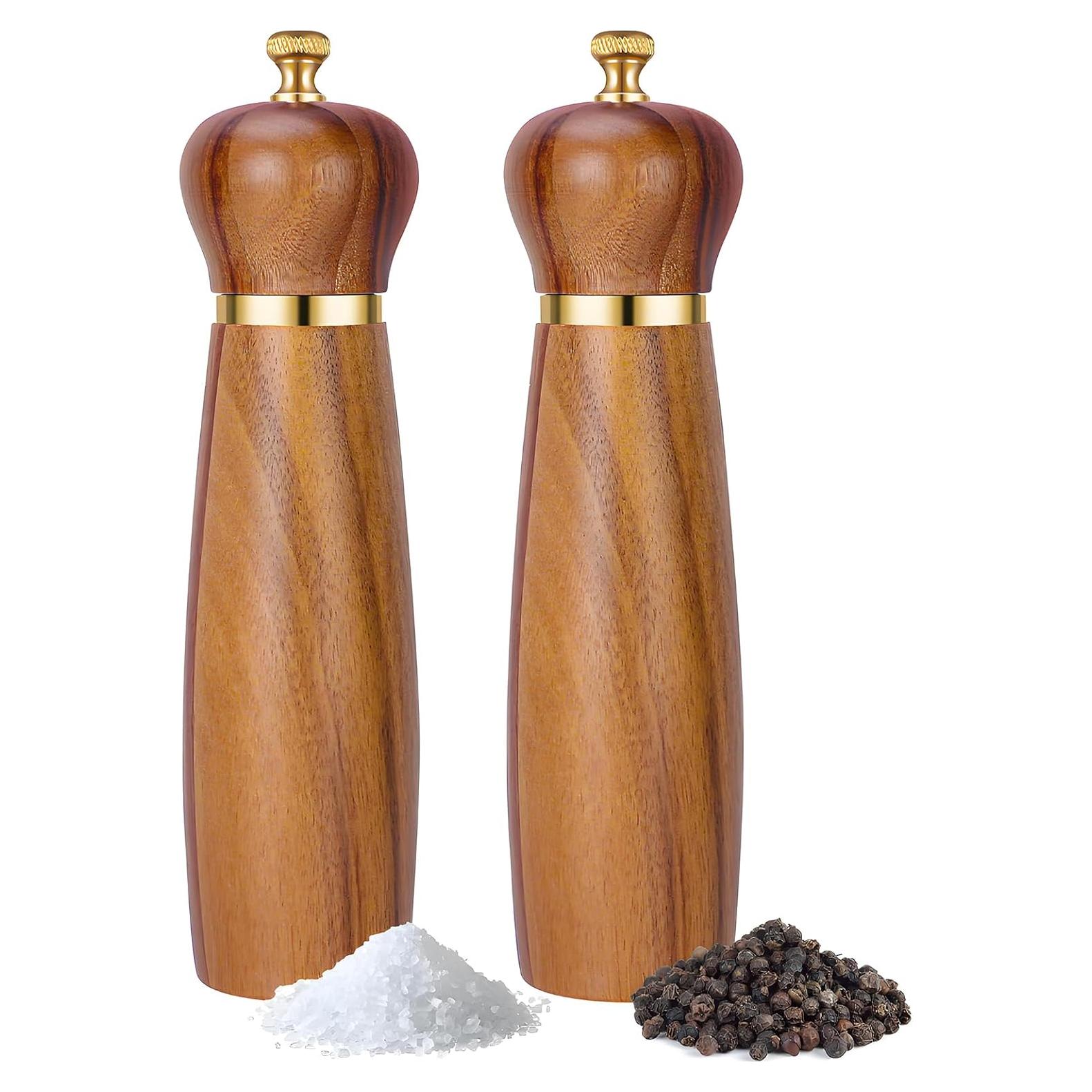 Juego de Molinillos de Sal y Pimienta Mosuniro 20.32 cm Madera