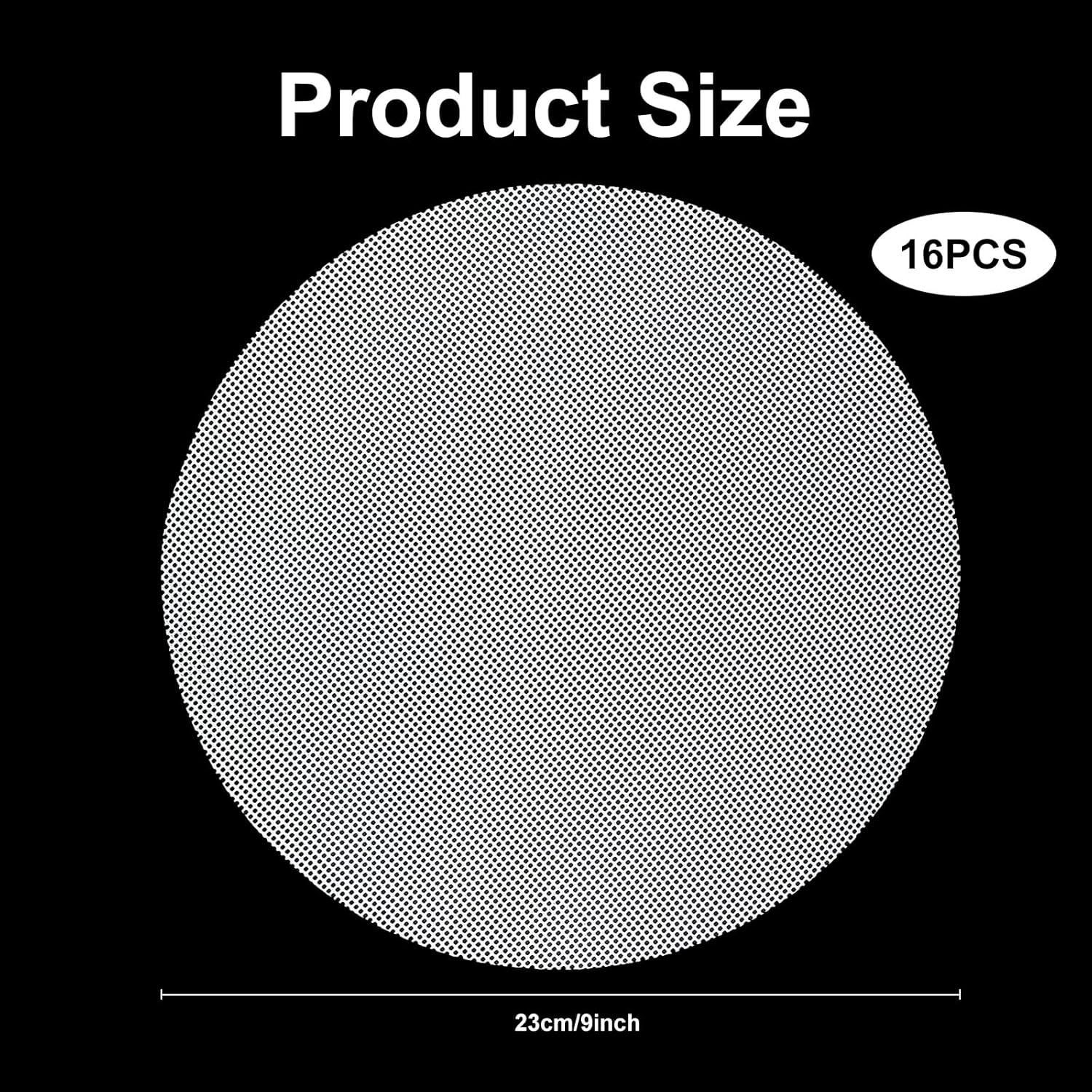 16 Piezas Alfombrillas de Vapor de Silicona 23 cm Sopoloray