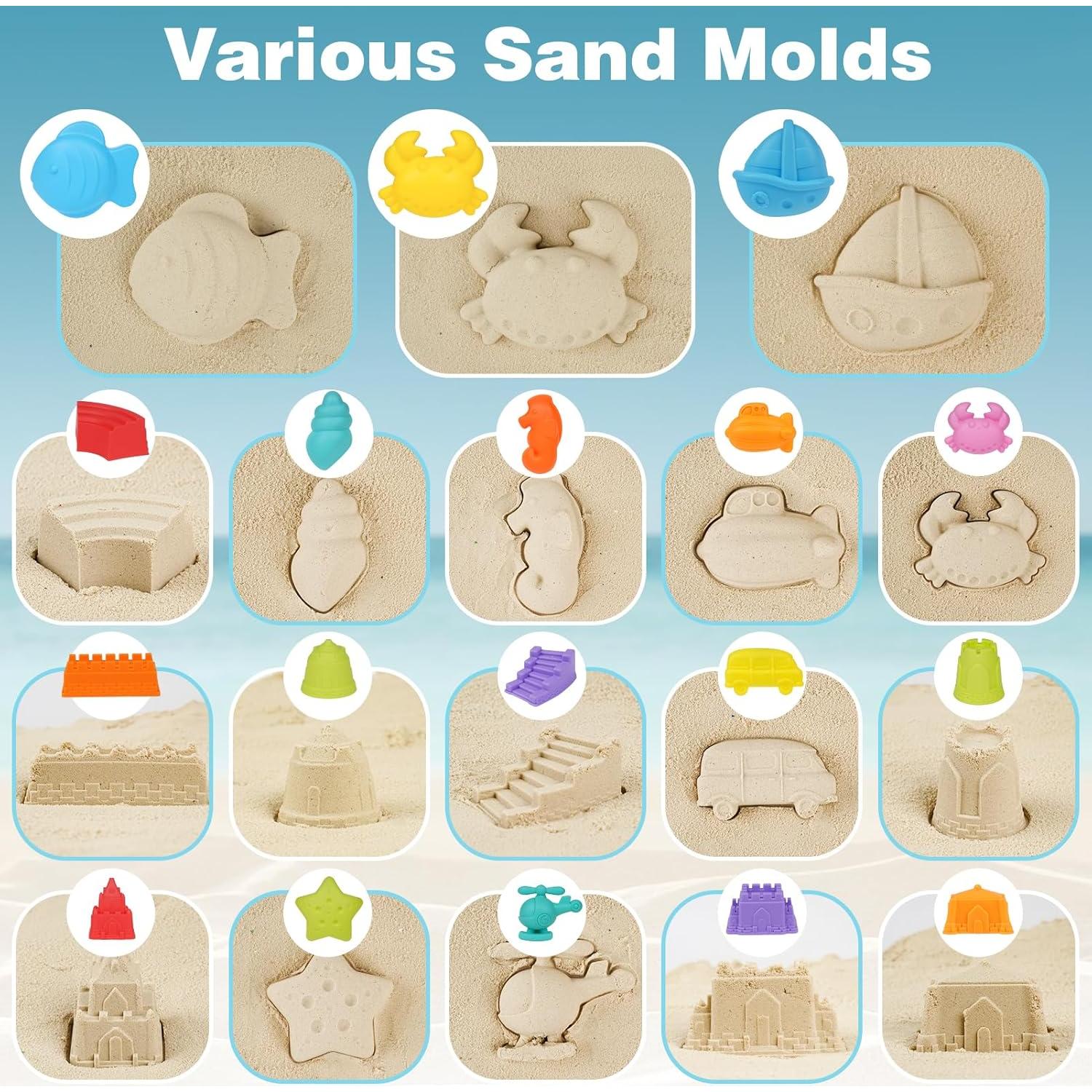 Conjunto de Juguetes de Arena Dreamon 26 Piezas para Niños