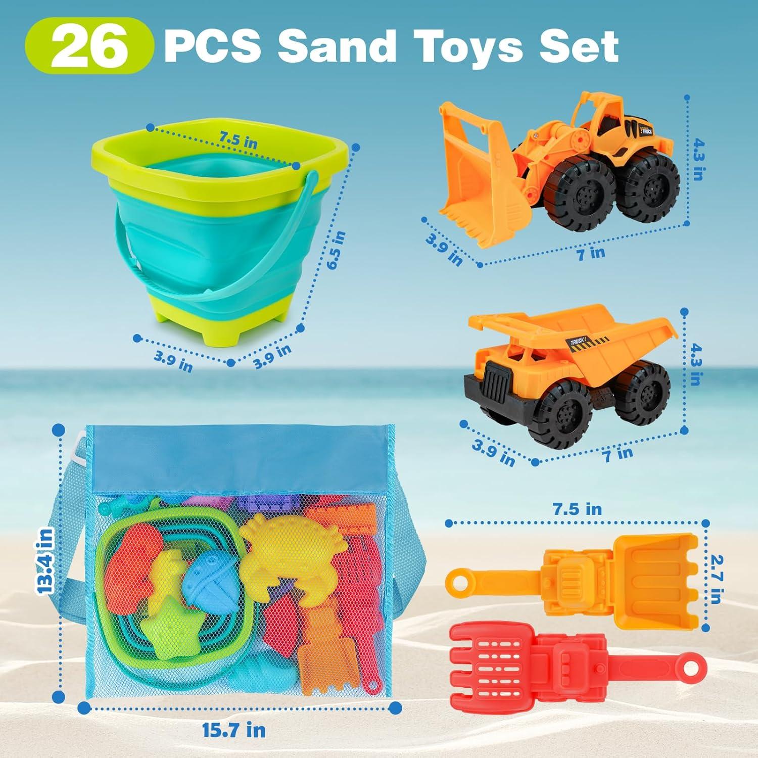 Conjunto de Juguetes de Arena Dreamon 26 Piezas para Niños