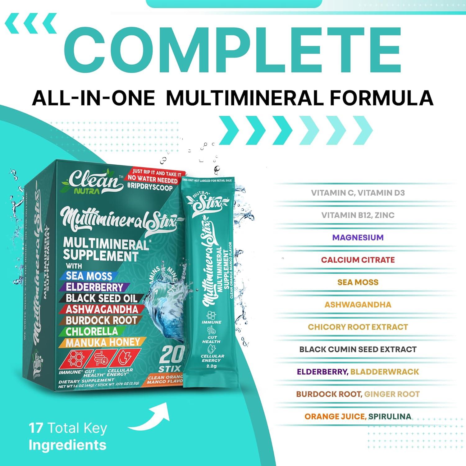 Polvo de Bebida Inmunológica Clean Nutraceuticals - 20 Palitos