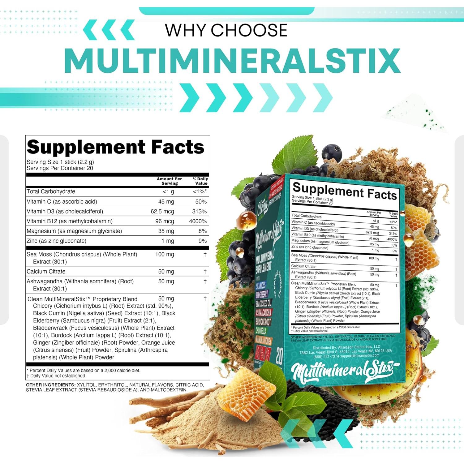 Polvo de Bebida Inmunológica Clean Nutraceuticals - 20 Palitos