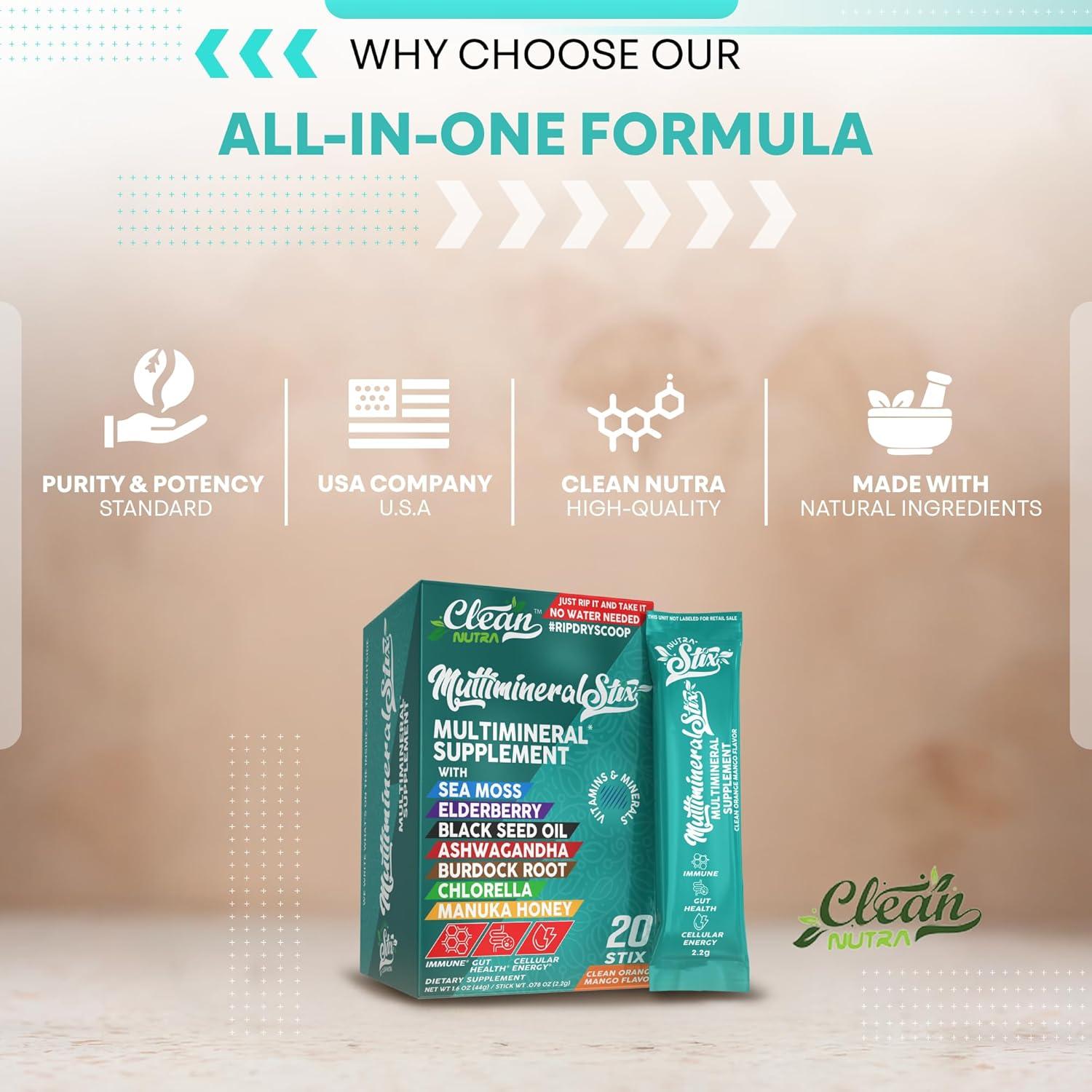 Polvo de Bebida Inmunológica Clean Nutraceuticals - 20 Palitos