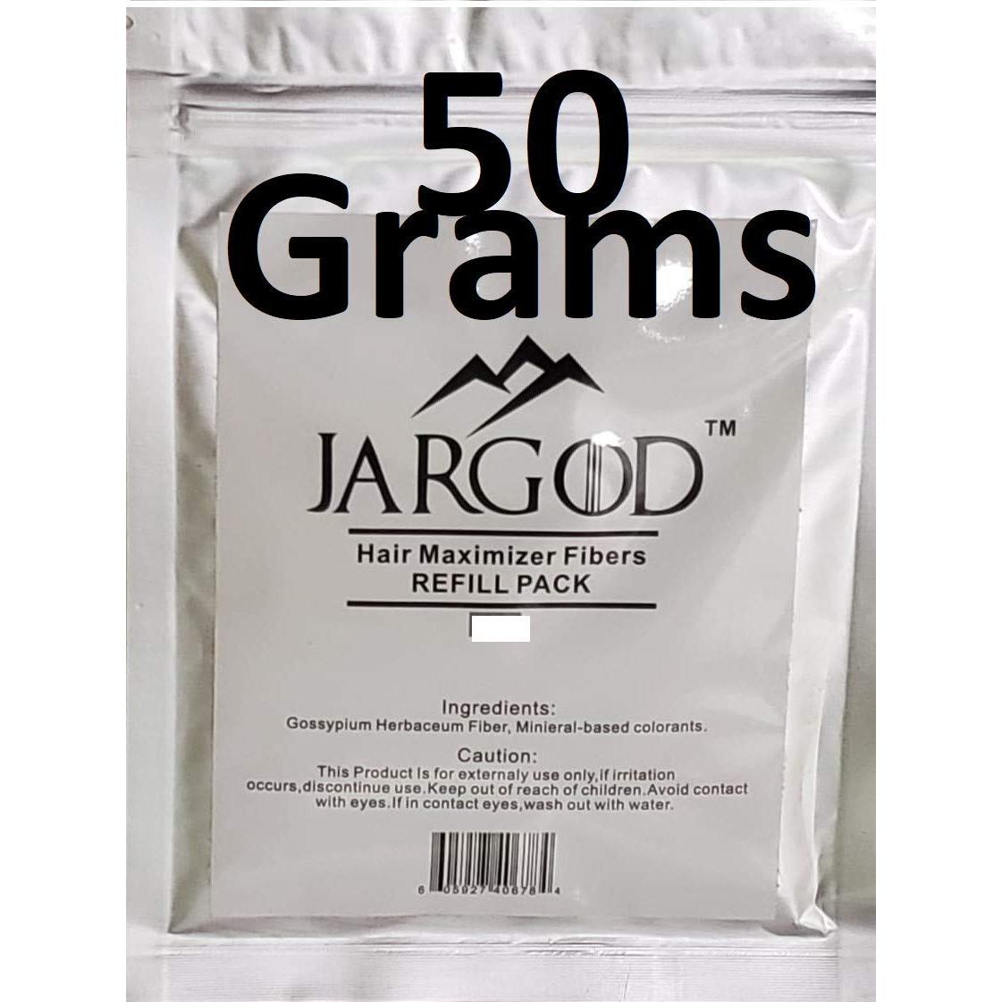Fibras para Cabello Negro Jargod 50g - Corrector Pérdida Cabello