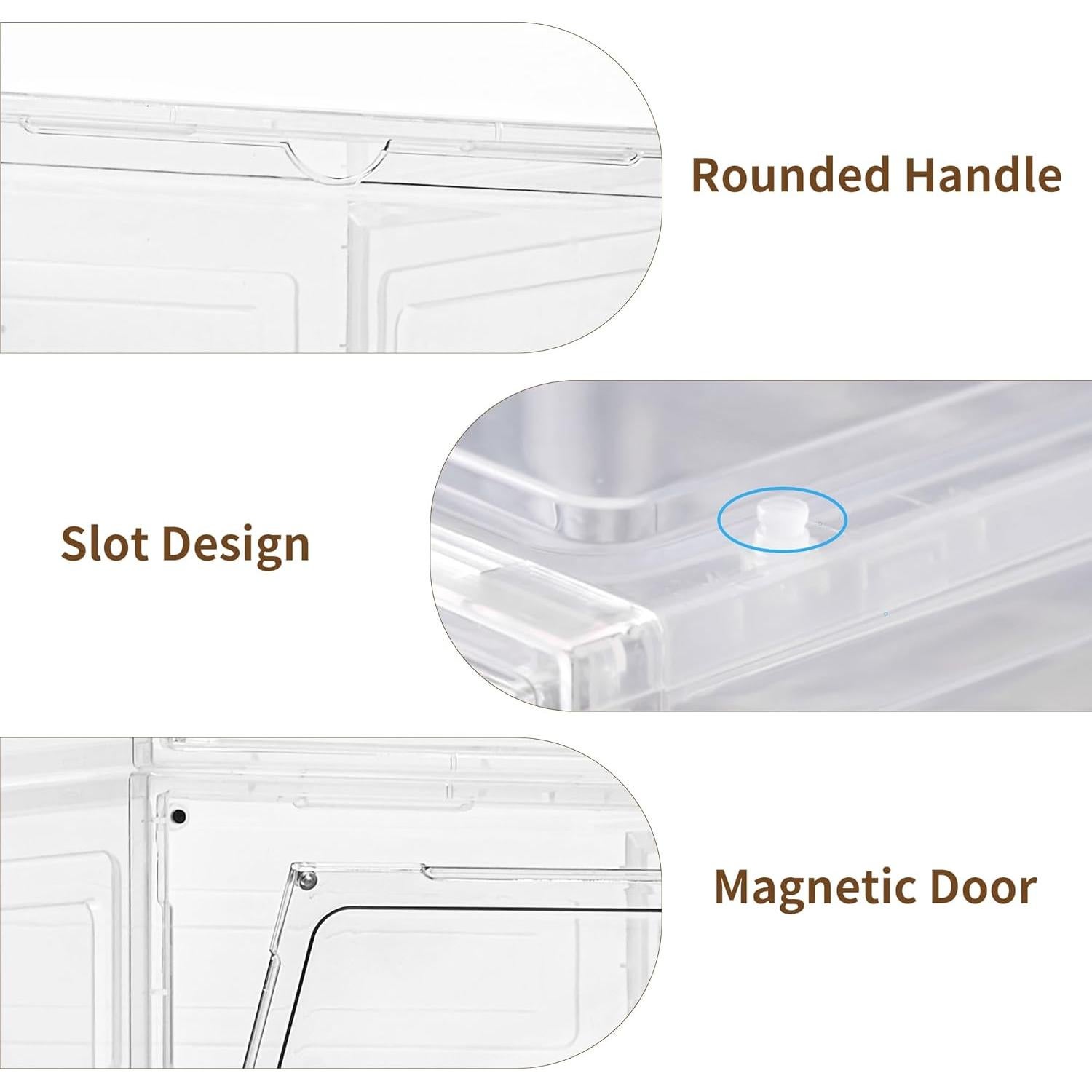 Organizador de Bolsos LXLXXL 4 Piezas con Puerta Magnética