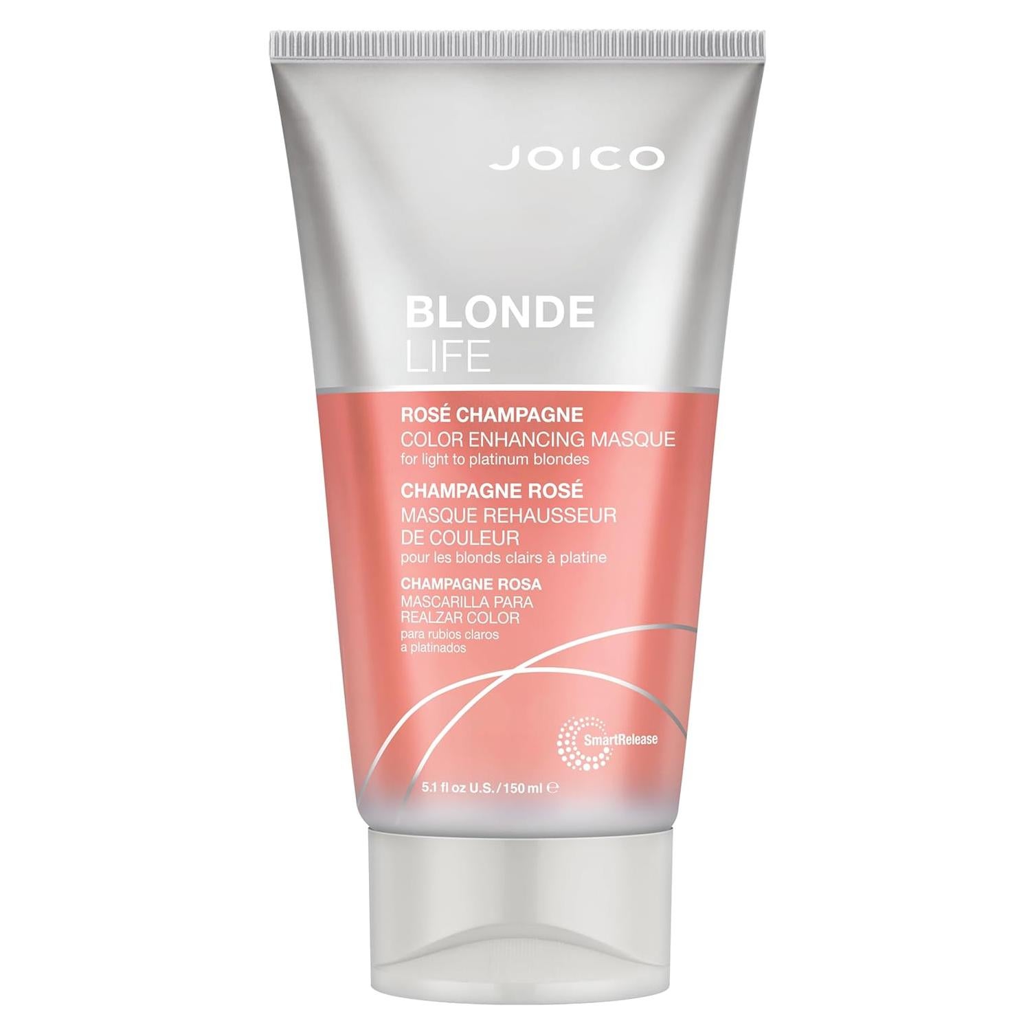 Mascarilla Joico Blonde Life 151 ml Rosé Champagne para Cabello Rubio