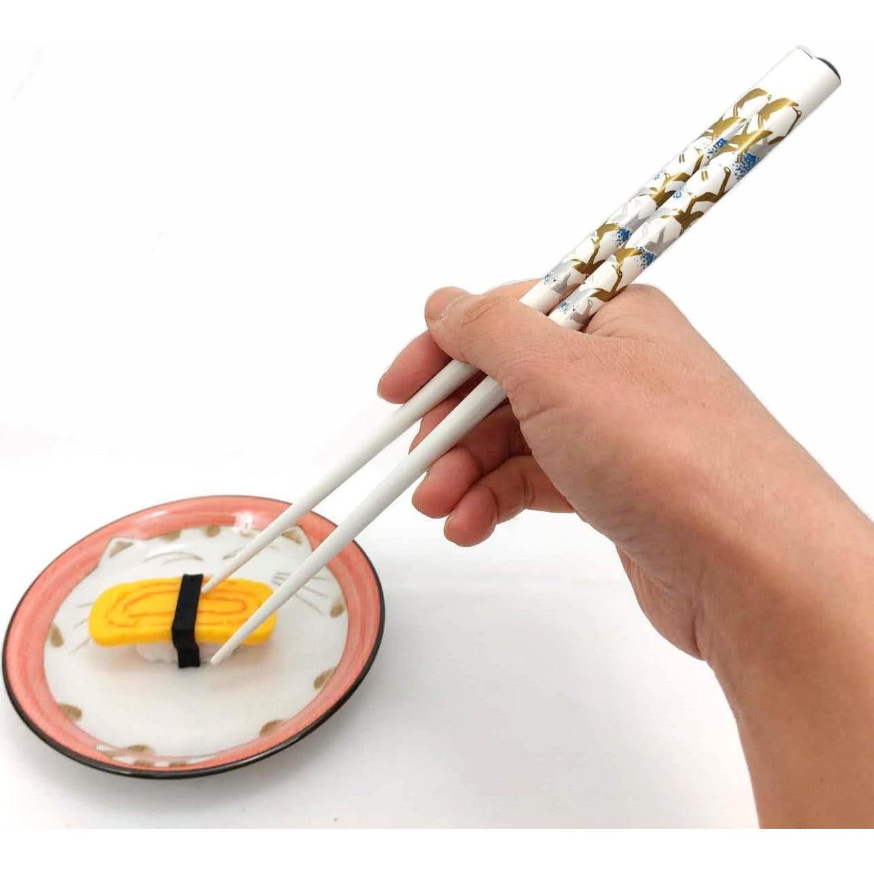 Juego de Palillos de Bambú Reutilizables JapanBargain 23 cm