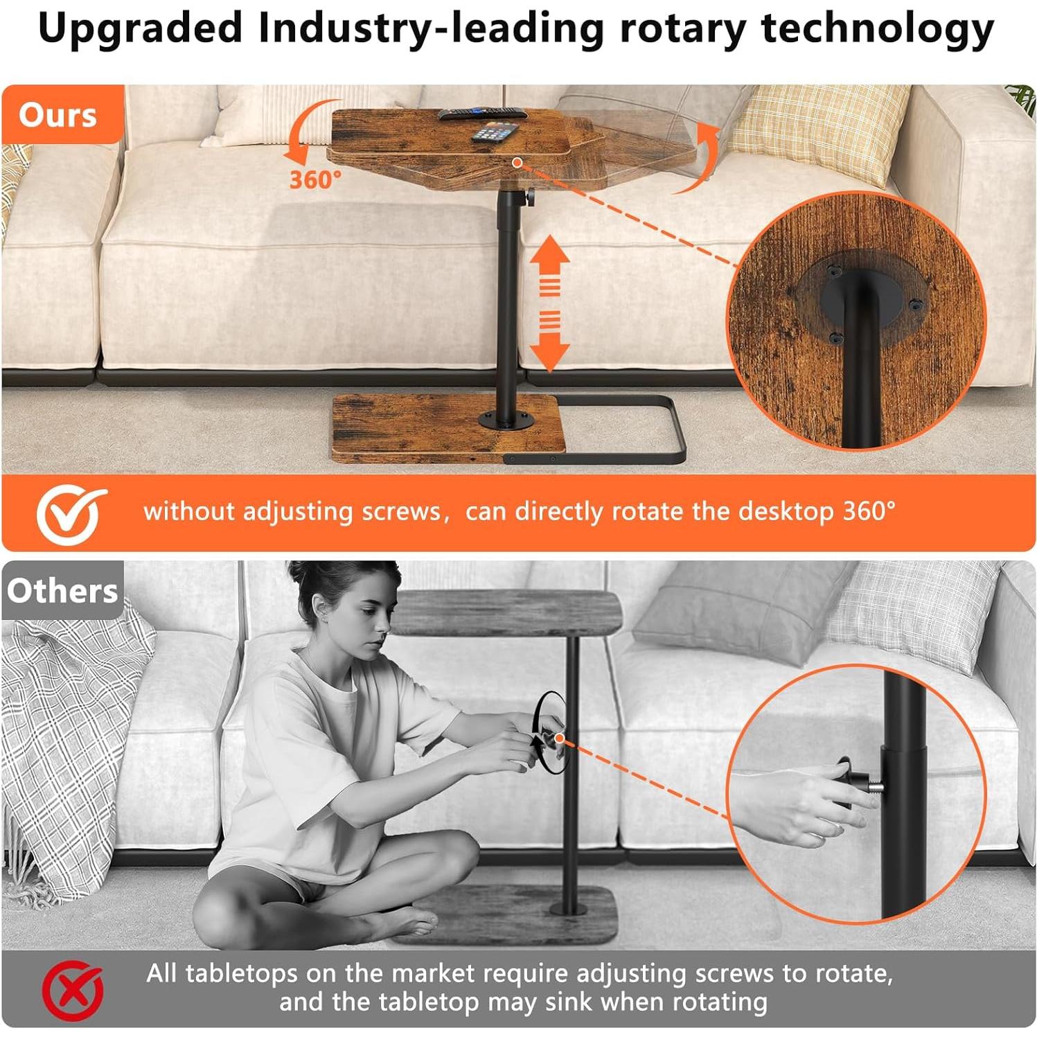 Mesa de bandeja ajustable Dataroad Selead BZ001 - Negro