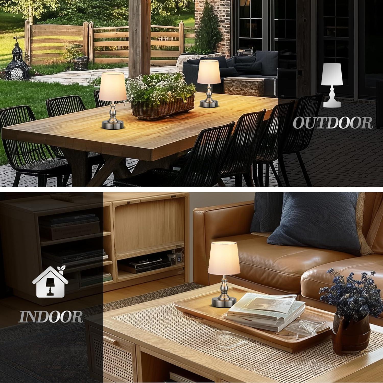 Lámpara de Mesa LED Inalámbrica PARTPHONER 5200mAh Regulable