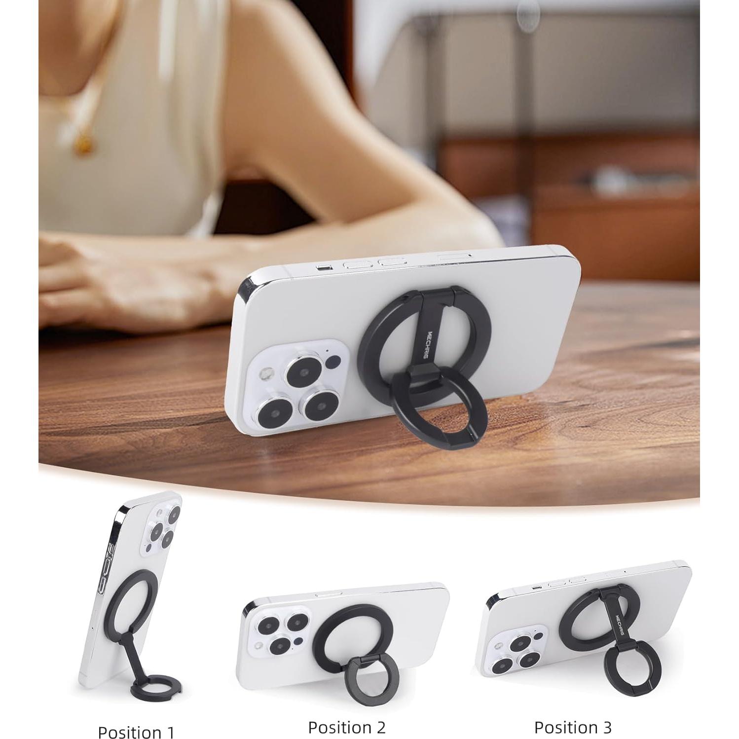 Soporte Magnético Plegable para Teléfono Móvil Mechrig Negro