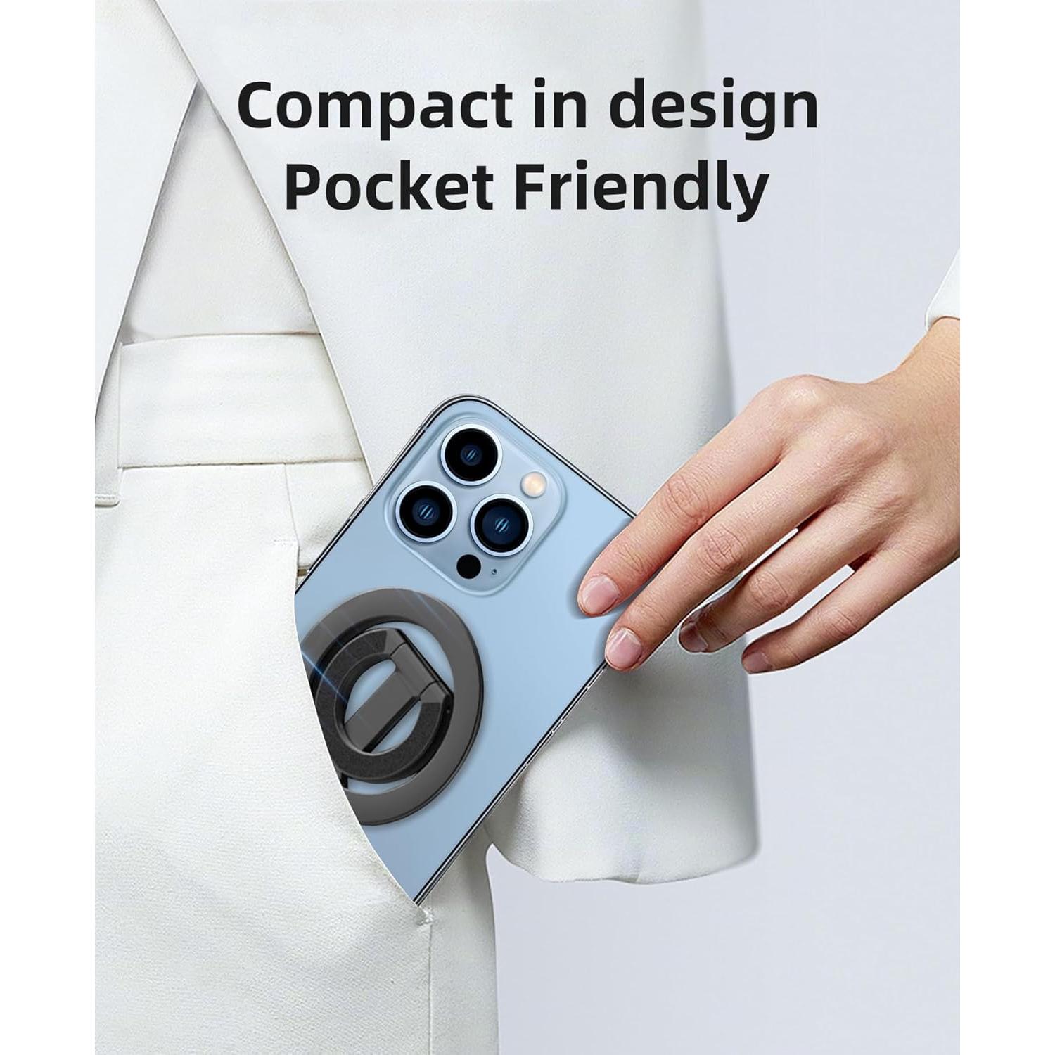 Soporte Magnético Plegable para Teléfono Móvil Mechrig Negro