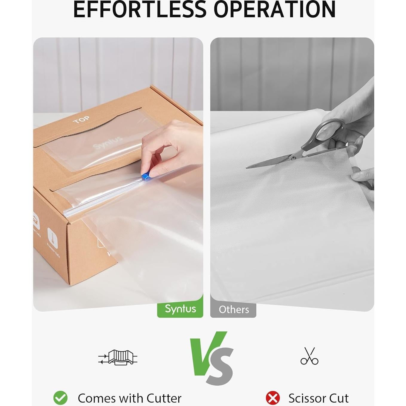 Bolsas de Sellado al Vacío Syntus 11" y 8" x 100' Libre BPA