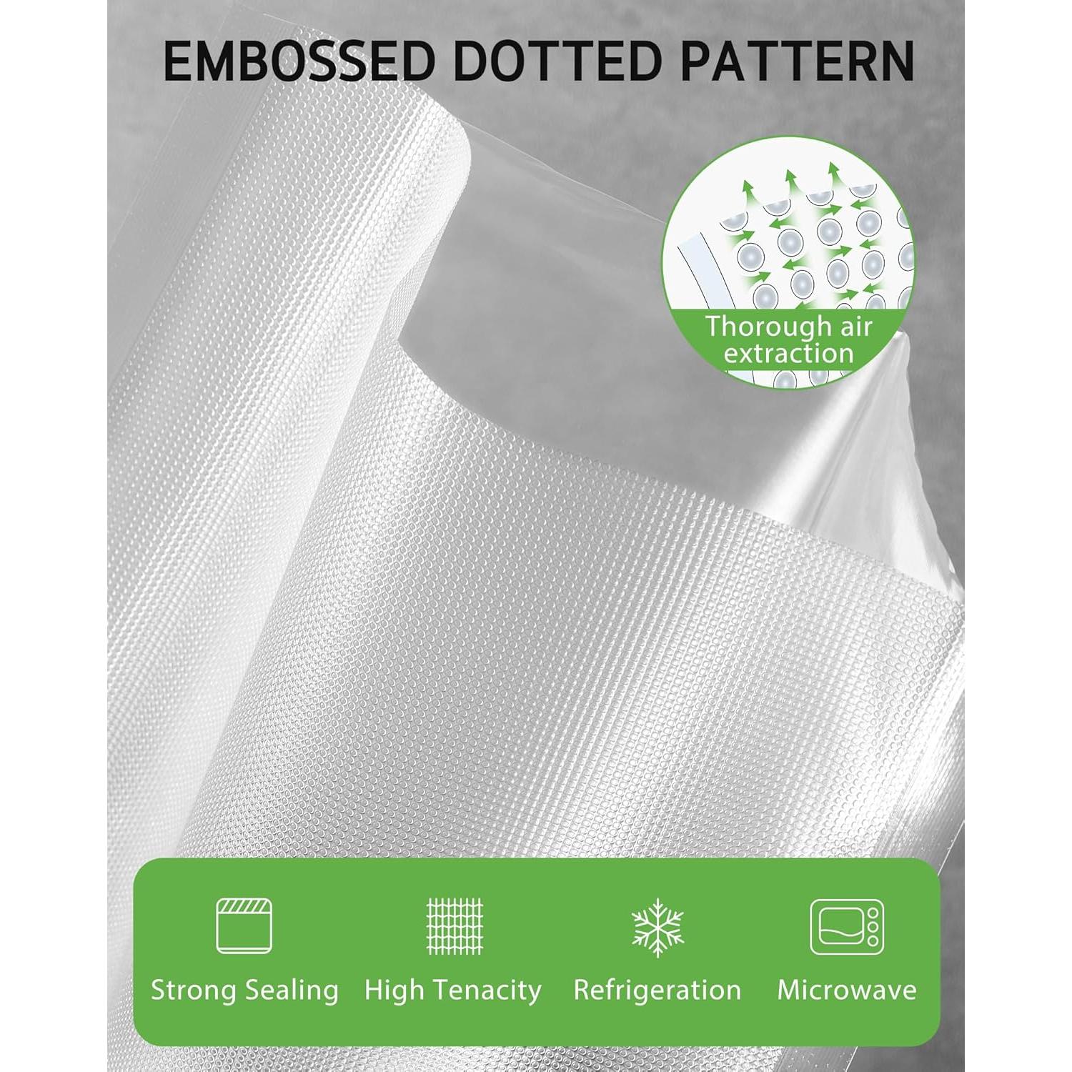 Bolsas de Sellado al Vacío Syntus 11" y 8" x 100' Libre BPA