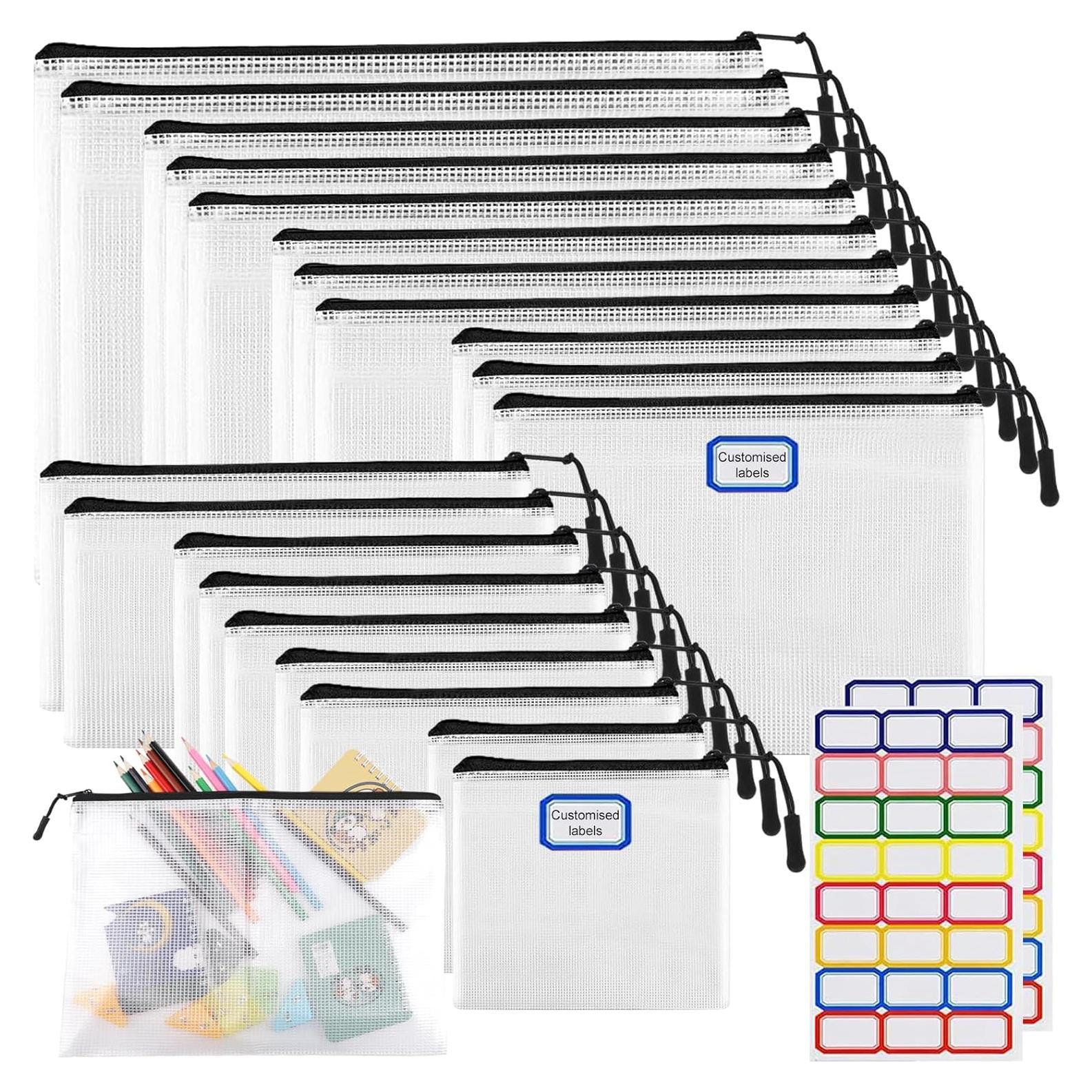 20 Bolsas de Malla con Cremallera YOPCDJ Multitamaño Impermeables