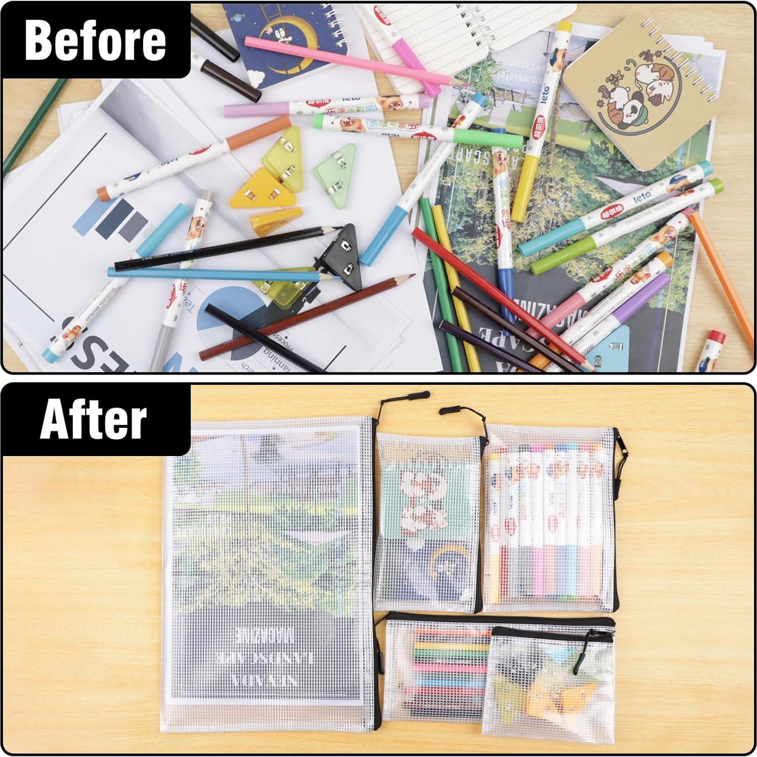 20 Bolsas de Malla con Cremallera YOPCDJ Multitamaño Impermeables