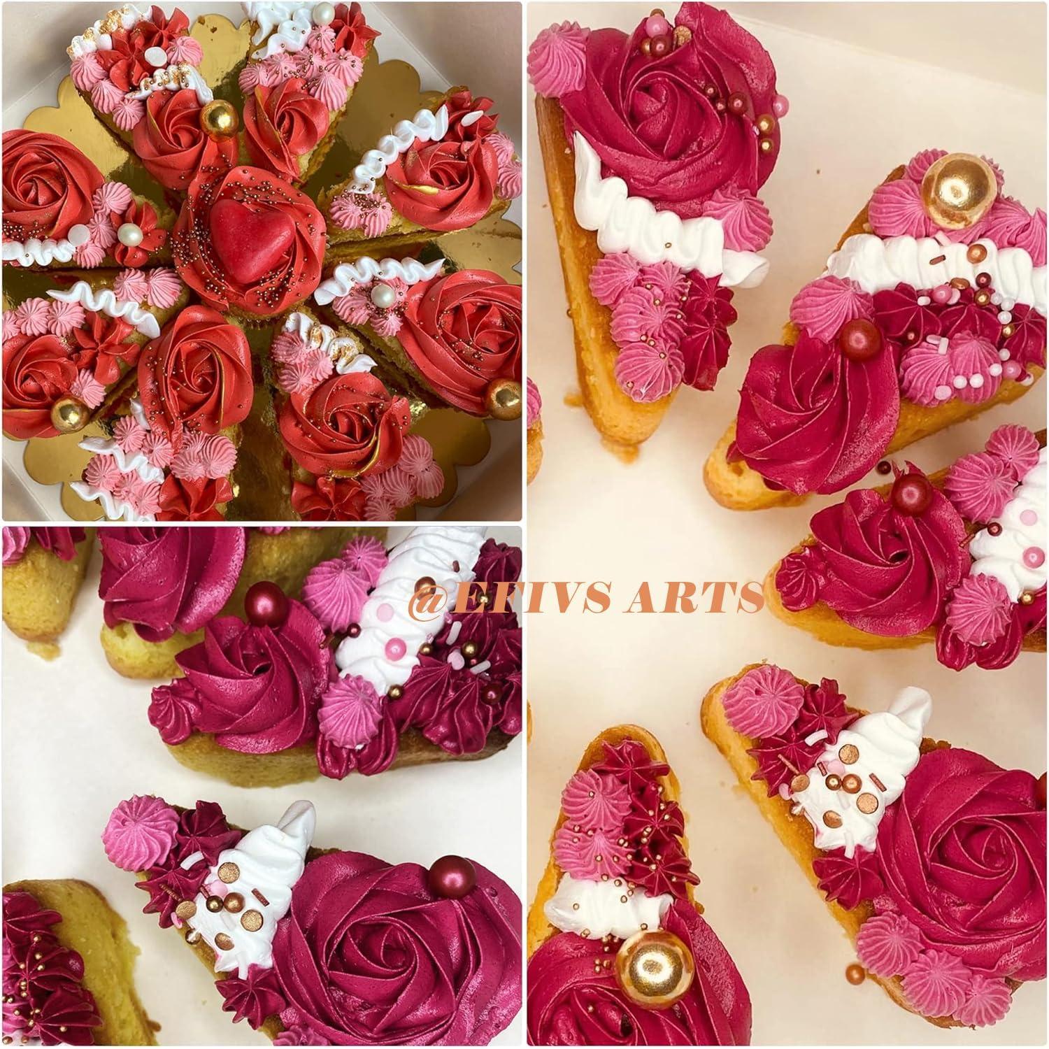 Molde de Silicona para Hornear Scones 8 Cavidades Rosa