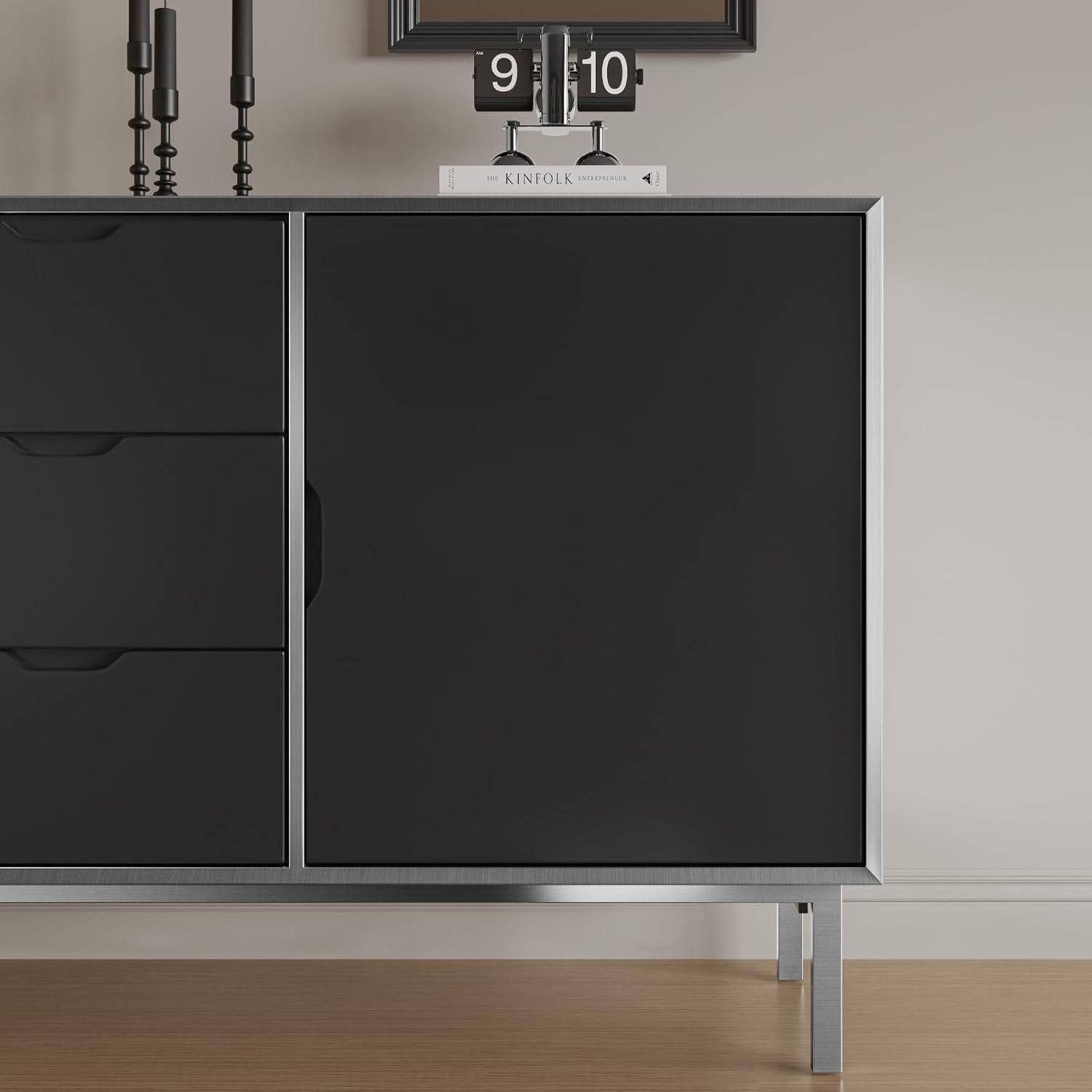 Papel Tapiz Autoadhesivo Abyssaly Plateado 30x198.8 cm