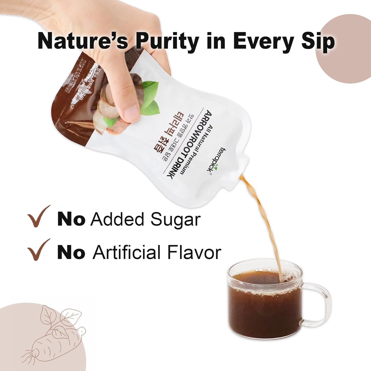 Bebida Natural de Arrurruz TerraPick 60ml x 30 Bolsitas