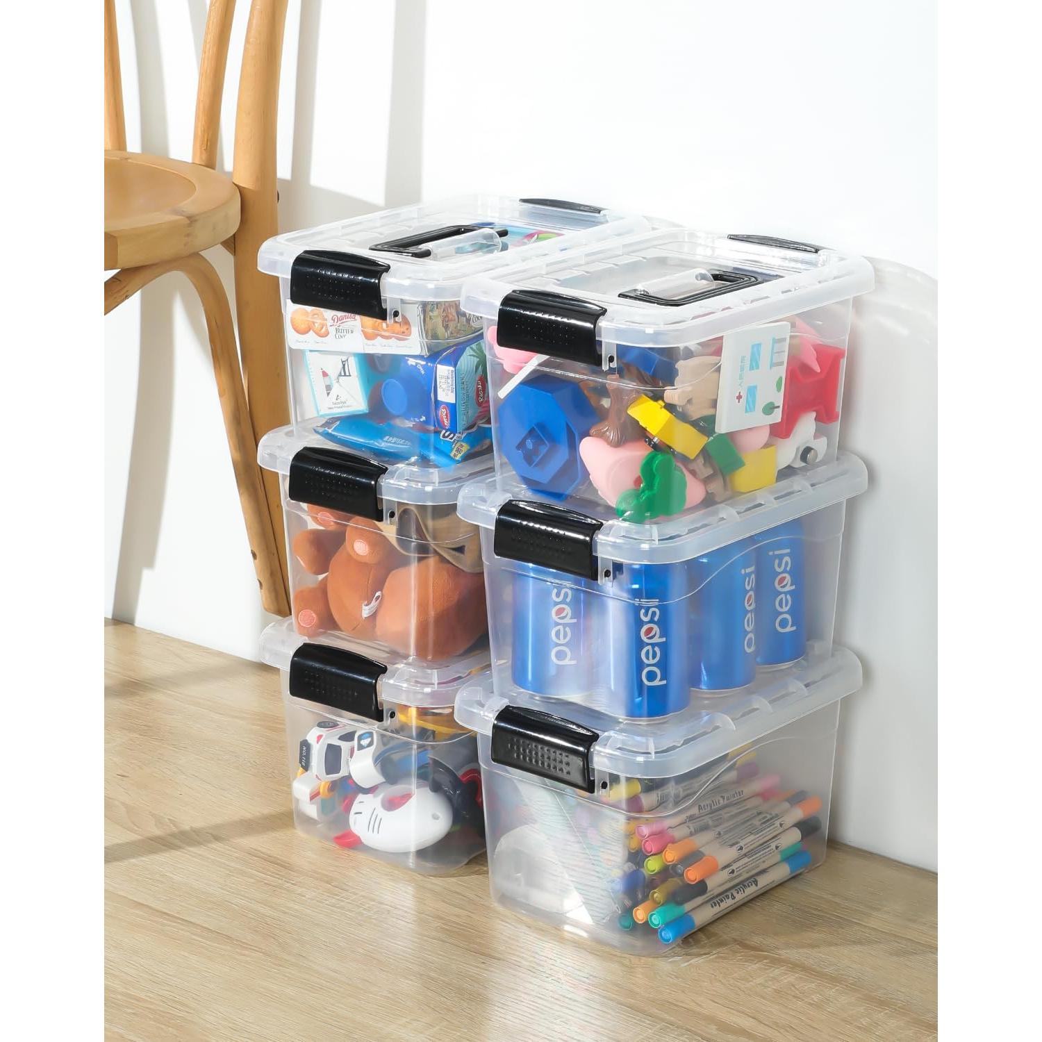 Bins de Almacenamiento Apilables EOENVIVS 6 Paquetes 7L