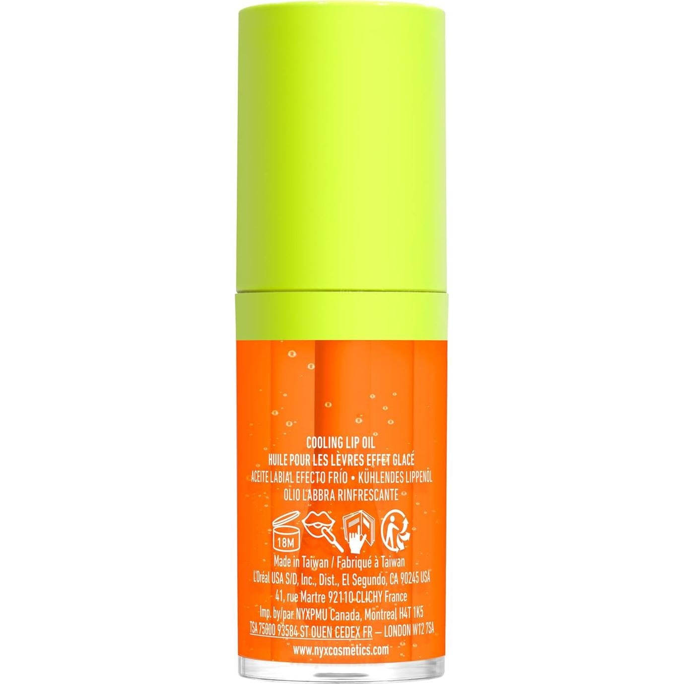 Aceite Labial Brillante NYX Citrus Chiller 4.73 ml Vegano