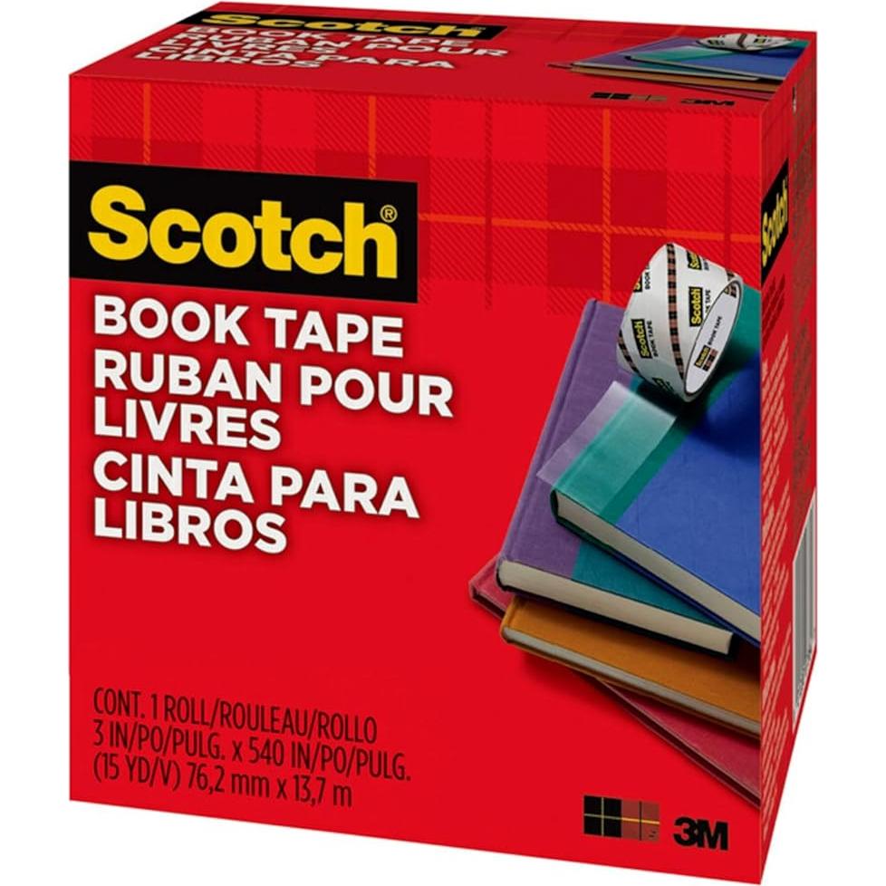 Cinta para libros Scotch 7.62 cm x 1371.6 cm - Reparar y Proteger