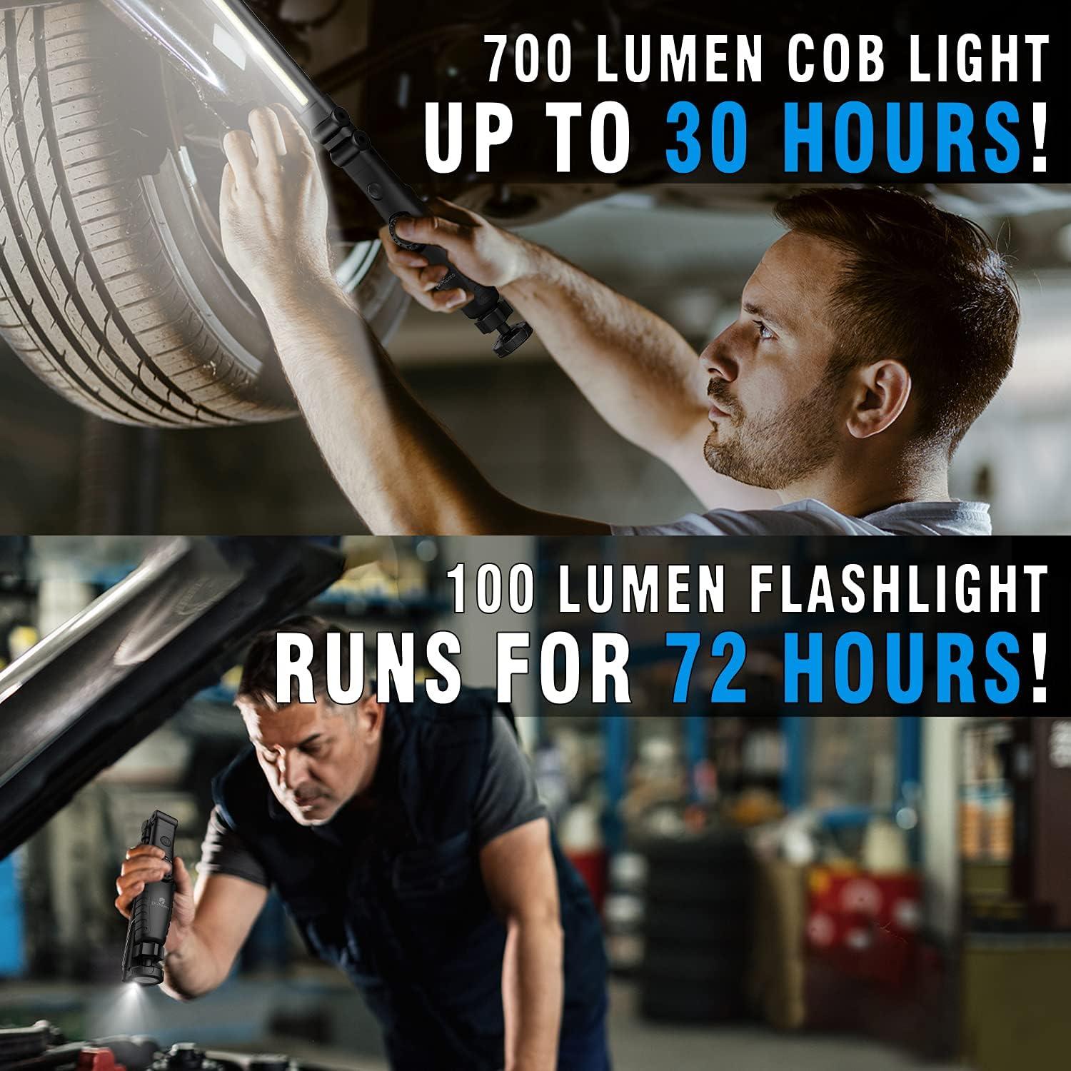 Luz de Trabajo LED Dr. Prepare 700 Lúmenes Plegable 2 Paquete