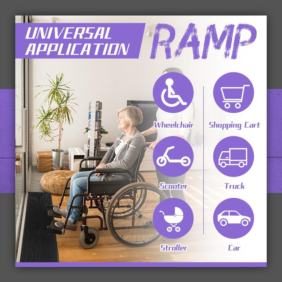 Rampa de umbral de goma BeckTour 0.8" altura 998.4 kg