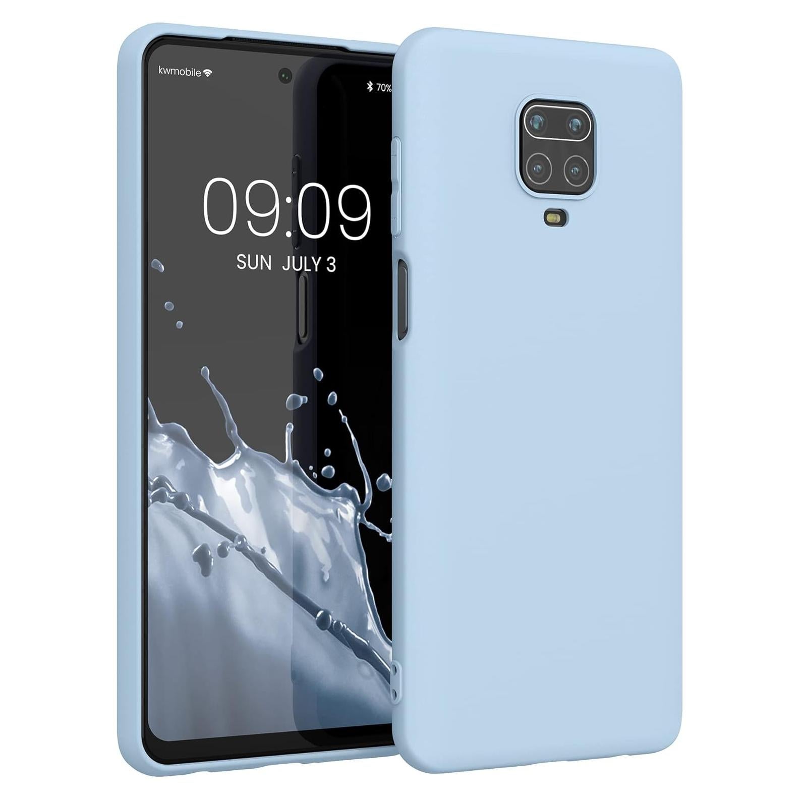 Funda TPU Silicona Suave kwmobile para Xiaomi Redmi Note 9S/9 Pro - Azul Paloma