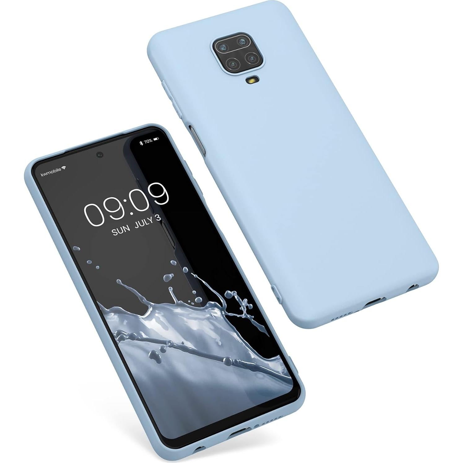 Funda TPU Silicona Suave kwmobile para Xiaomi Redmi Note 9S/9 Pro - Azul Paloma