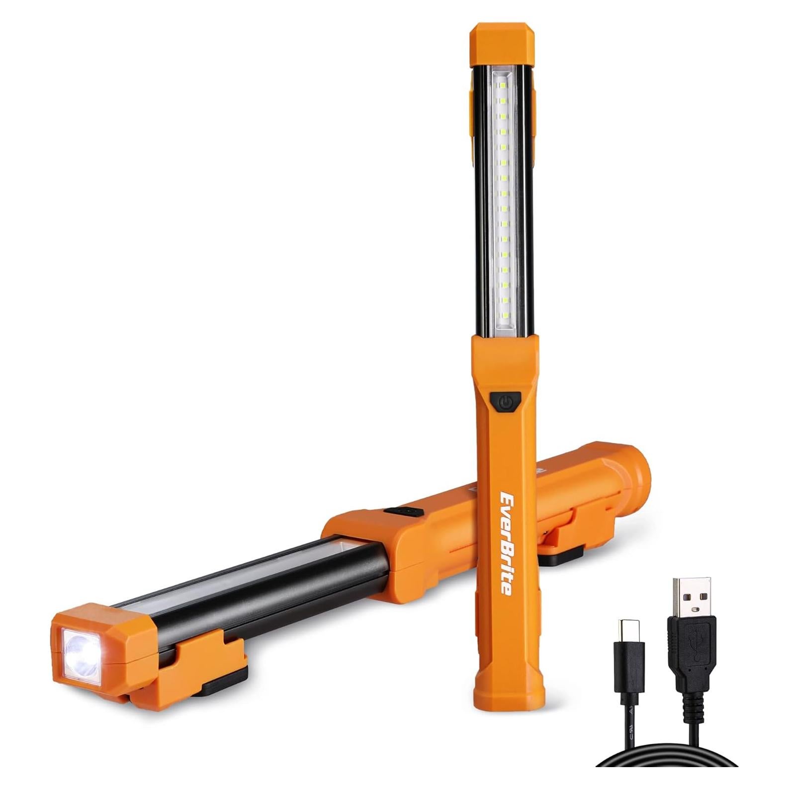 Luz de Trabajo LED EverBrite 1000LM Recargable 2 Pzas