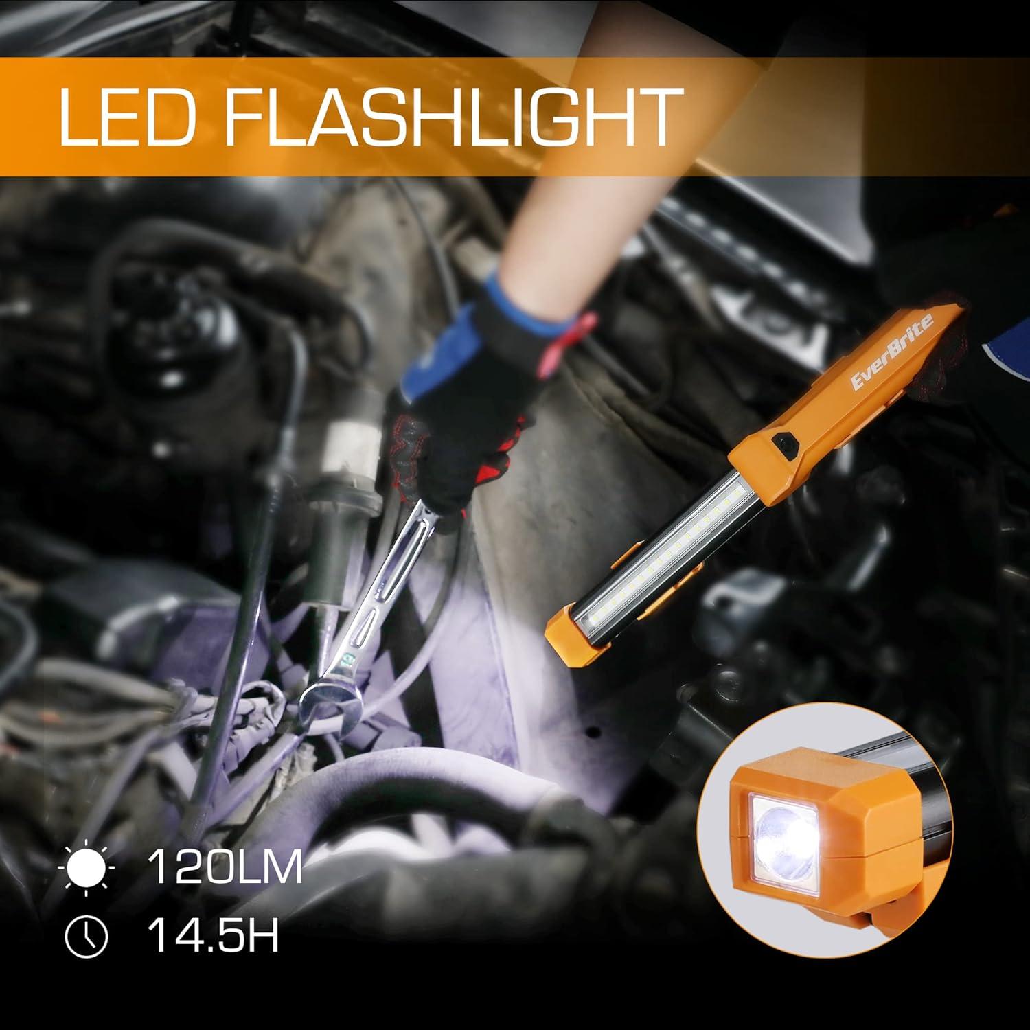 Luz de Trabajo LED EverBrite 1000LM Recargable 2 Pzas