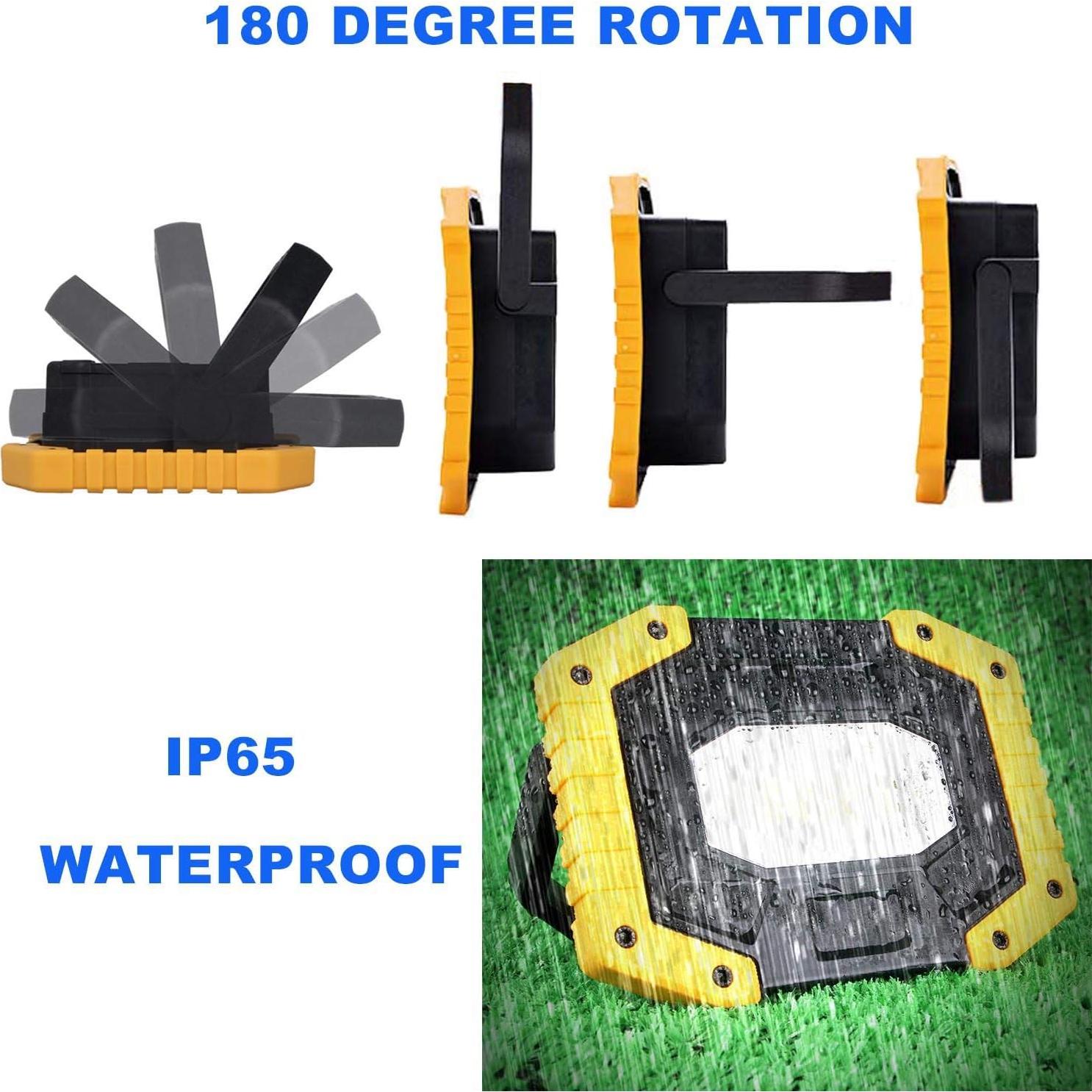 Luz de trabajo LED AUMIO PWL0101X2 30W 2000LM recargable