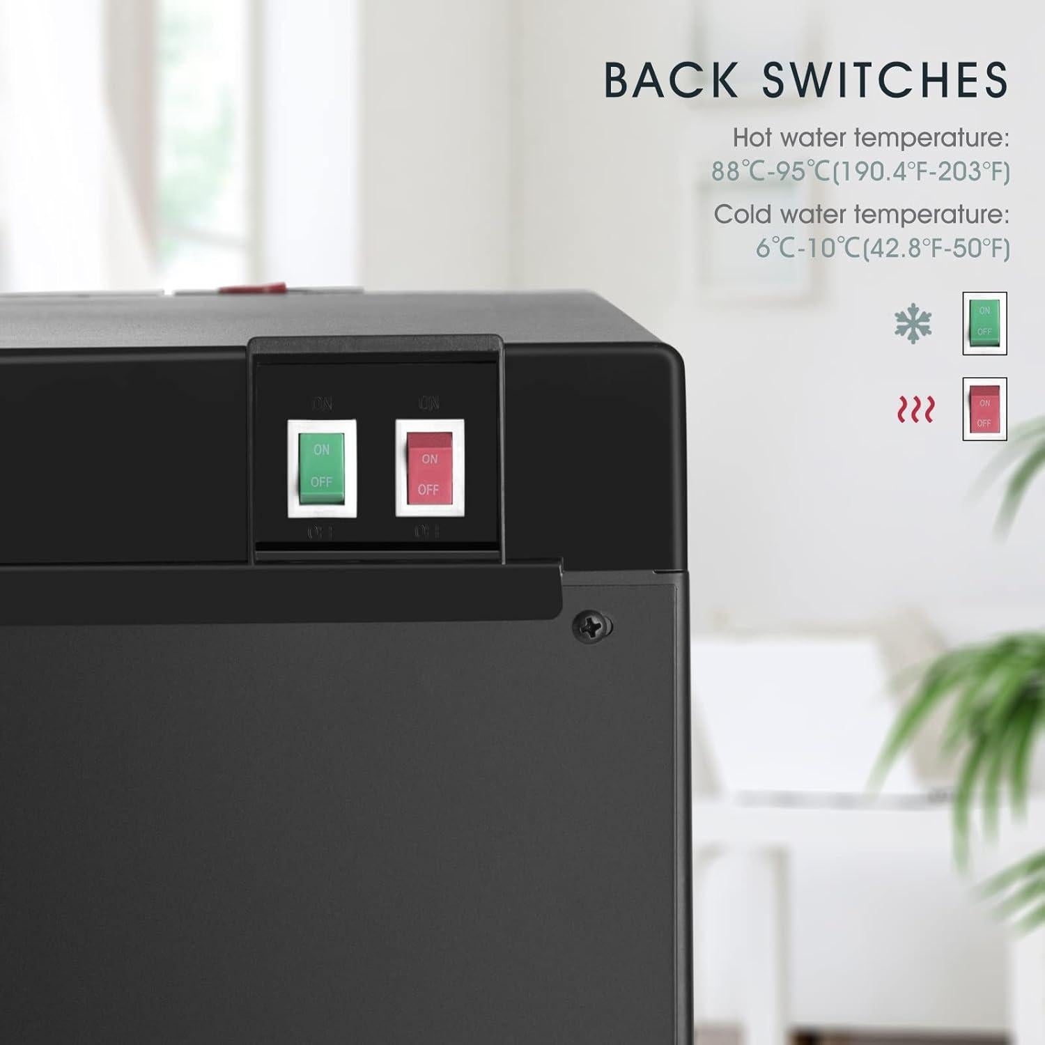 Dispensador de Agua COSVALVE 5 Galones Carga Inferior 3 Temperaturas