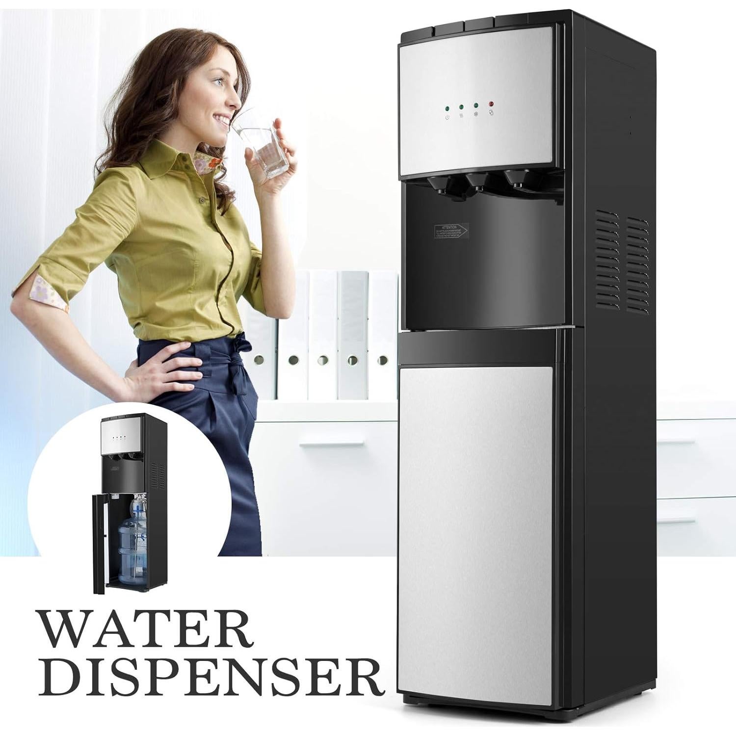 Dispensador de Agua COSVALVE 5 Galones Carga Inferior 3 Temperaturas