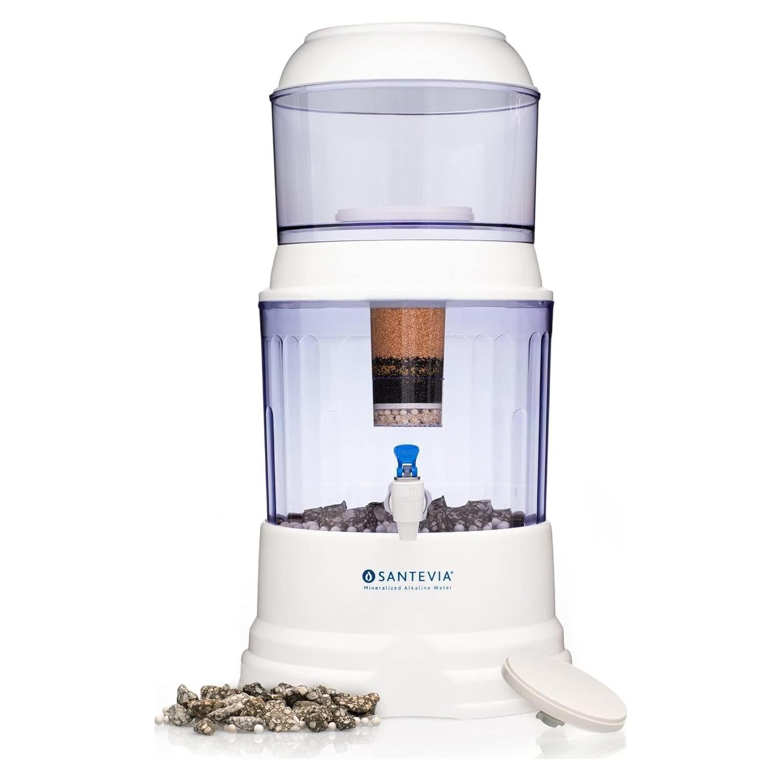 Filtro de Agua por Gravedad Santevia 10L Alcalino Mineralizado