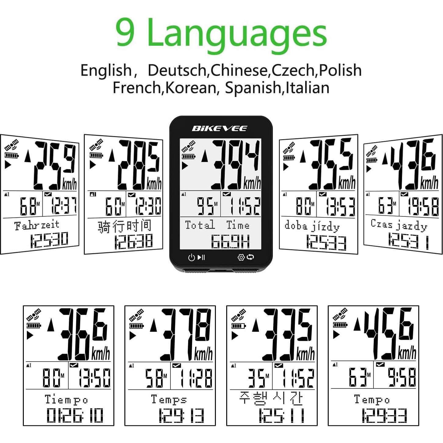 Computadora de Bicicleta GPS Bikevee BKV310A LCD 2.4" IPX7