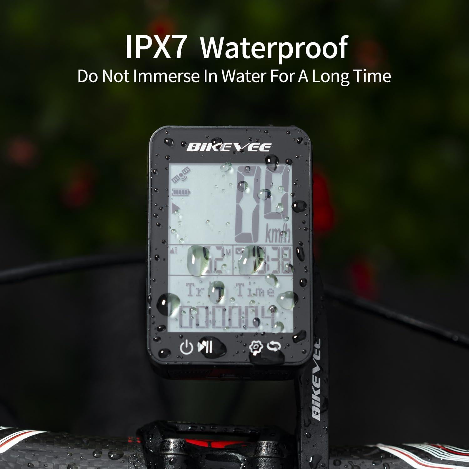 Computadora de Bicicleta GPS Bikevee BKV310A LCD 2.4" IPX7