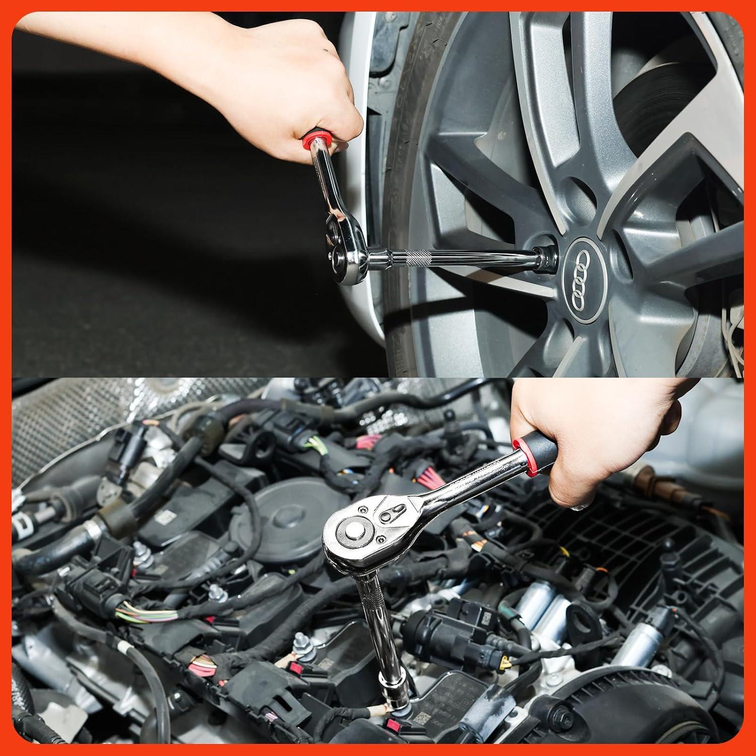 Juego de Llave de Carraca Egofine 20 Piezas 1/2" 8-30mm