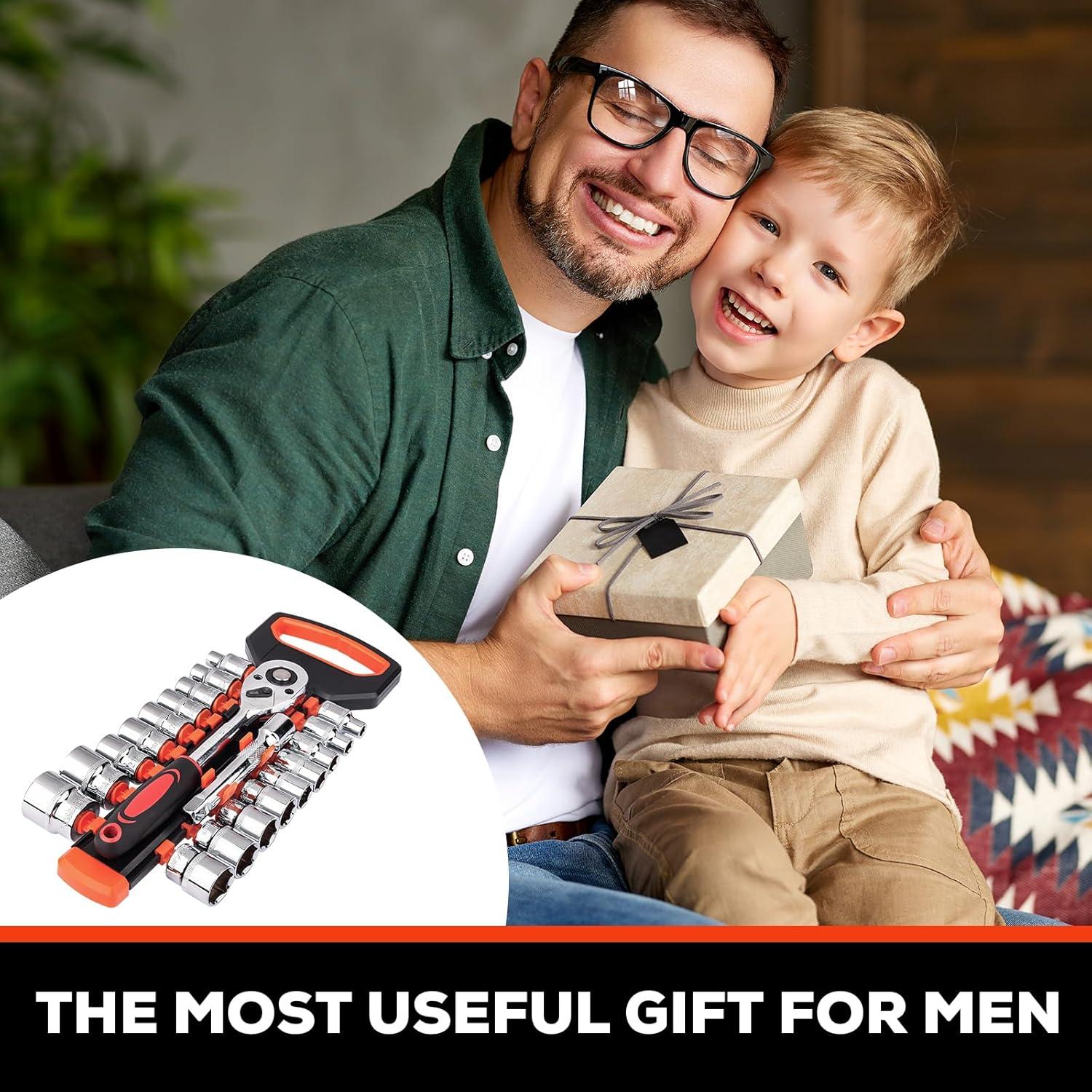 Juego de Llave de Carraca Egofine 20 Piezas 1/2" 8-30mm