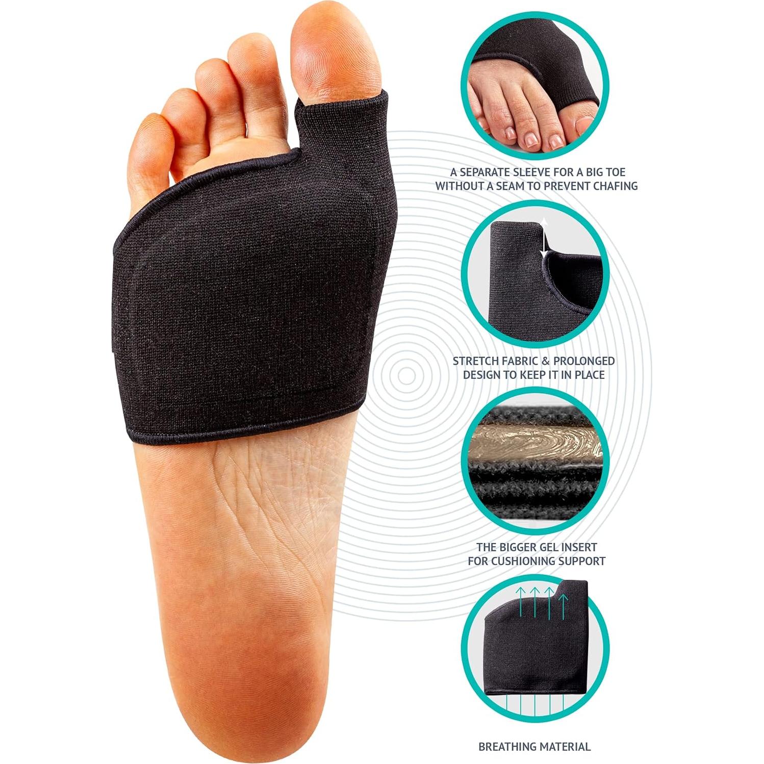 Almohadillas Metatarsales Brison para Alivio del Dolor - 2 Pares