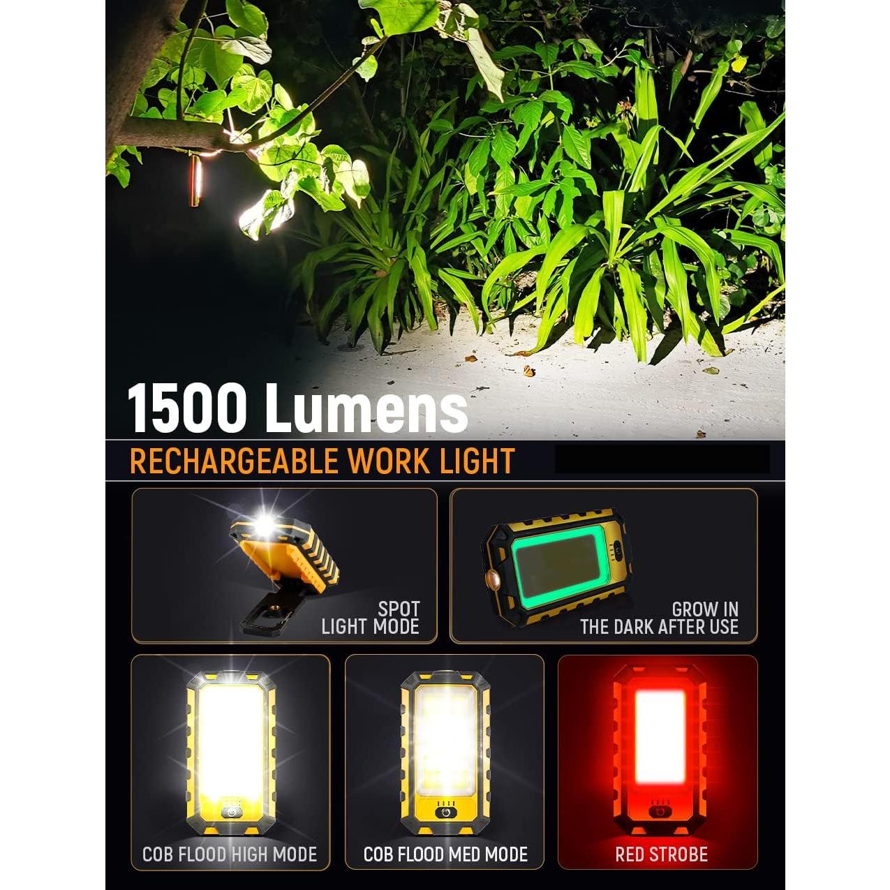Luz de trabajo LED Innofox 40W 1500 lúmenes recargable