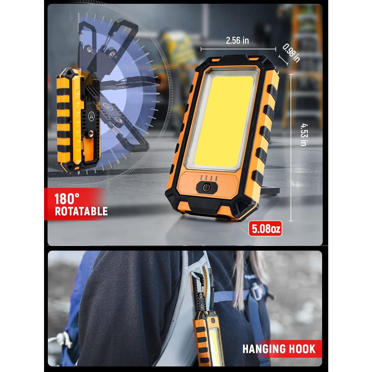 Luz de trabajo LED Innofox 40W 1500 lúmenes recargable