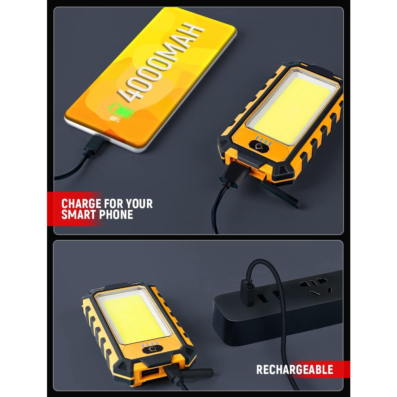 Luz de trabajo LED Innofox 40W 1500 lúmenes recargable