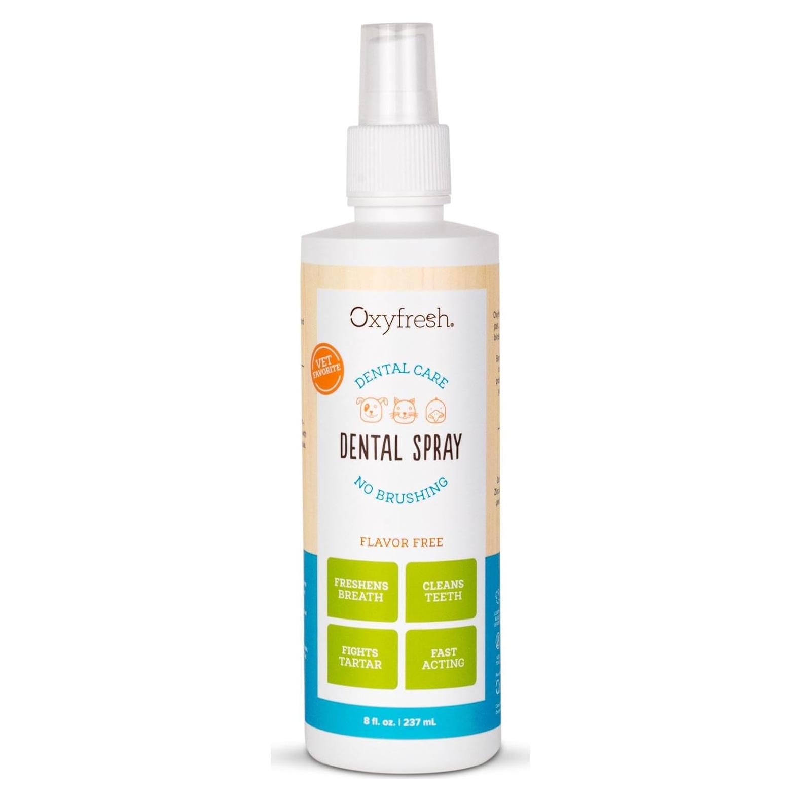 Spray Dental Oxyfresh 227g para Perros y Gatos - Aliento Fresco