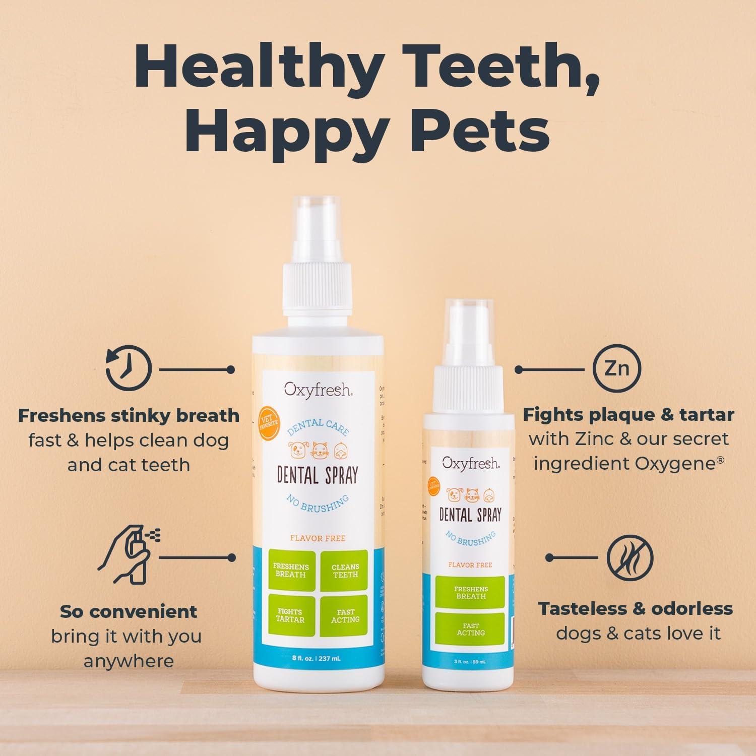 Spray Dental Oxyfresh 227g para Perros y Gatos - Aliento Fresco
