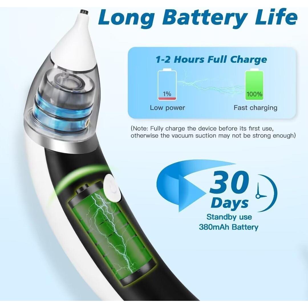 Aspirador de Cera de Oído TEADZ Eléctrico Recargable USB 5 Niveles