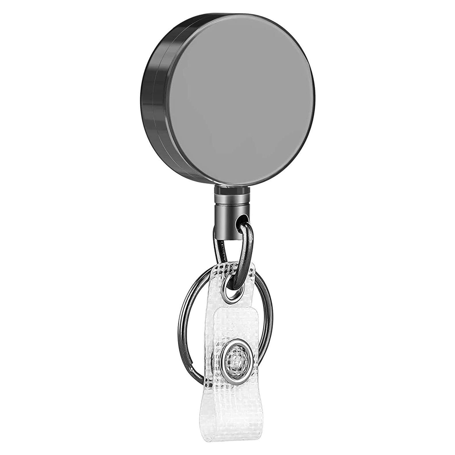 Portatarjetas Retráctil BILLTEFUL con Clip y Anillo Llave