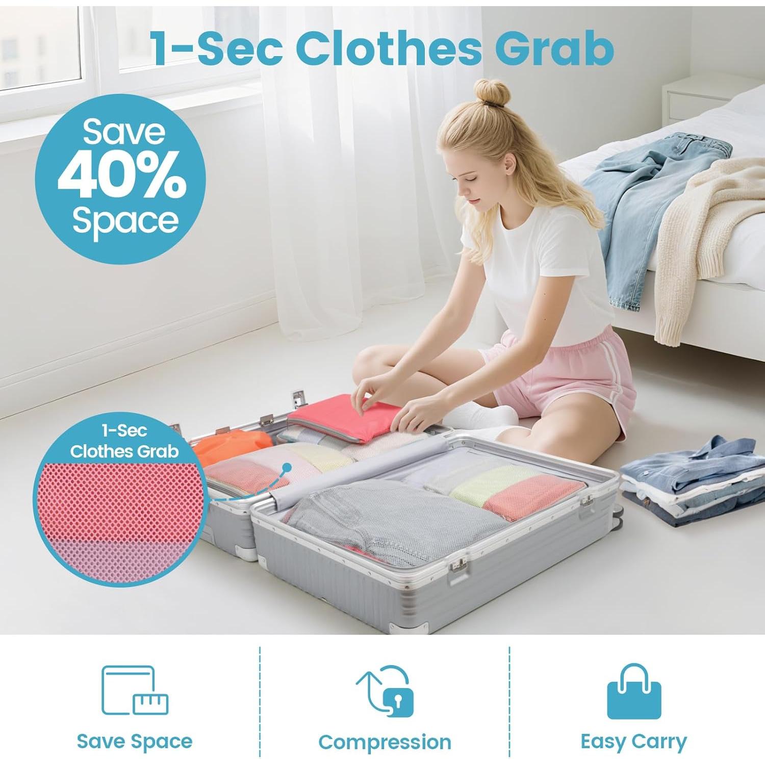 Cubos de Compresión Cambond 7 Set Multi-color para Viaje