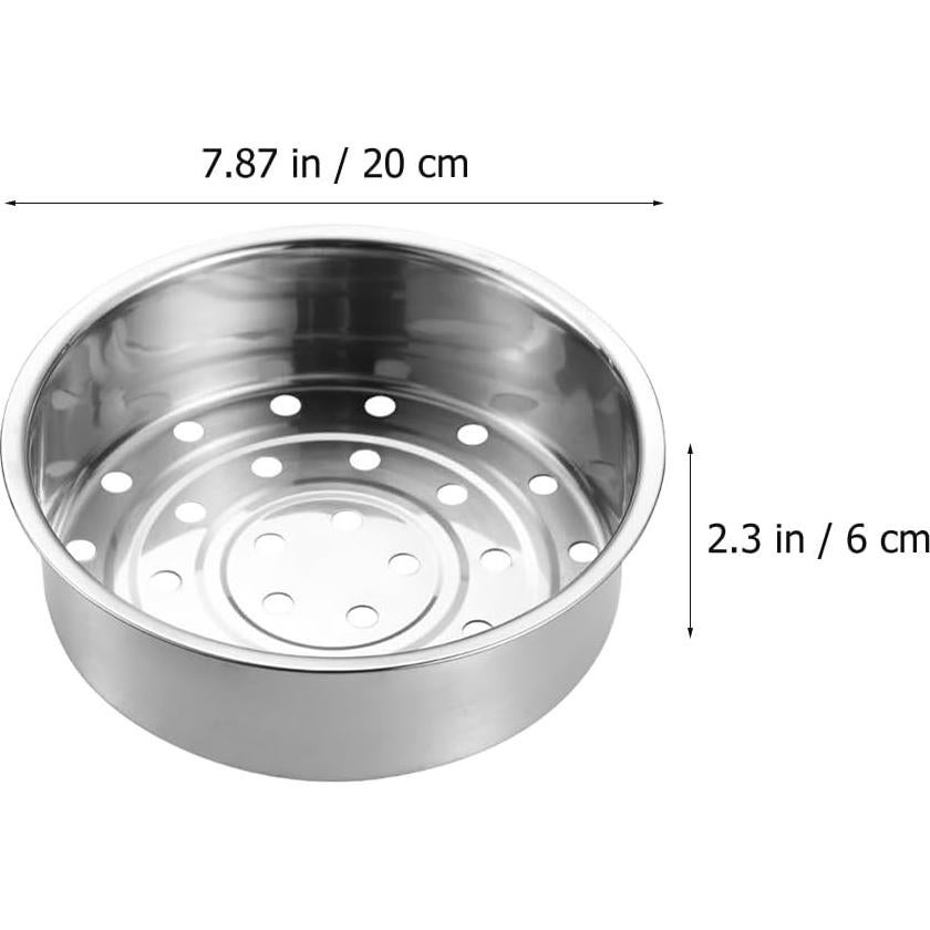Cesta de Vapor Acero Inoxidable Cabilock 20x20cm para Olla Arrocera