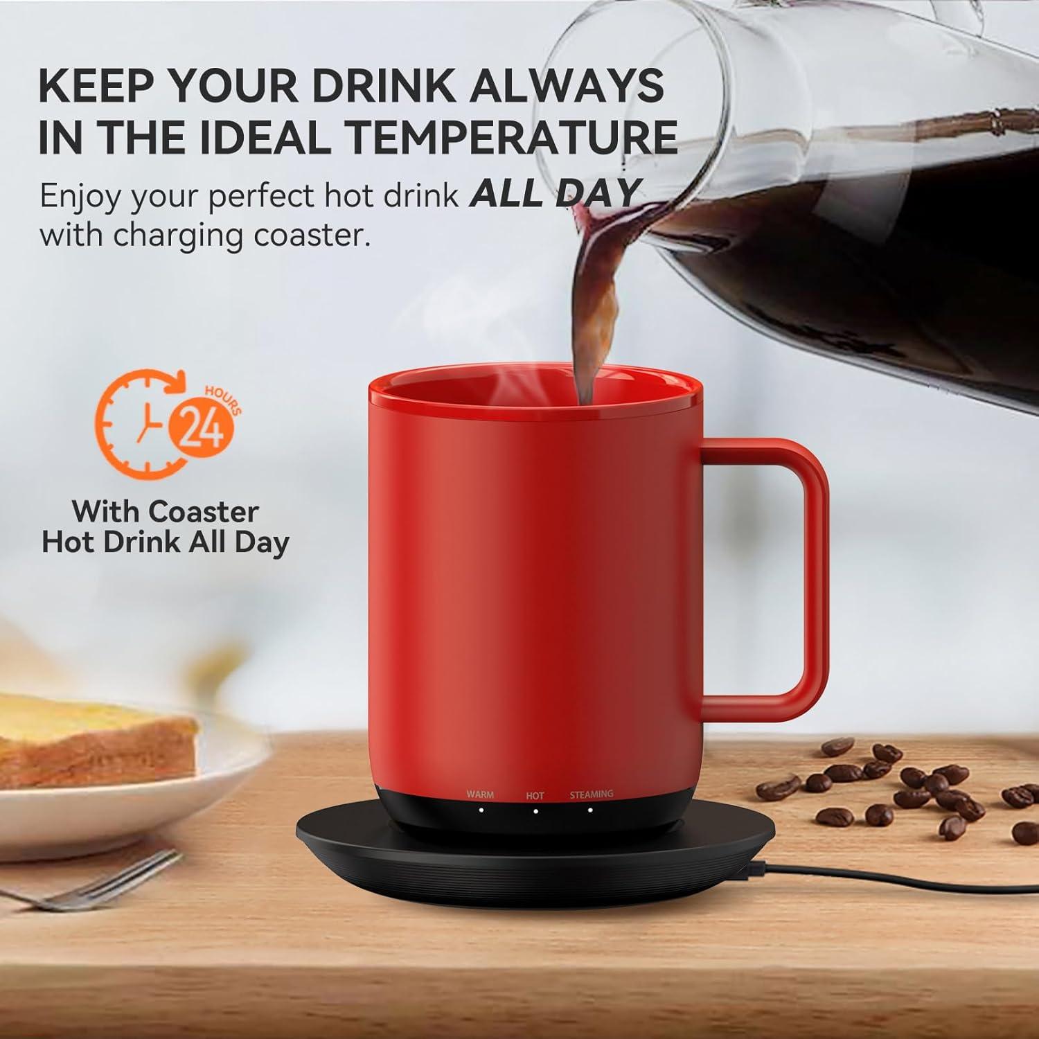 Taza Inteligente Calentada Vsitoo S3 Plus 414ml Rojo